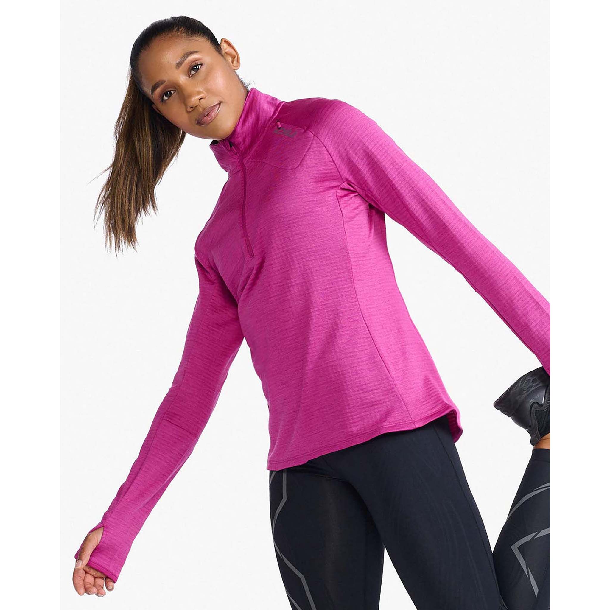 2XU chandail à manches longues Ignition 1/4 Zip pour femme - Image 8