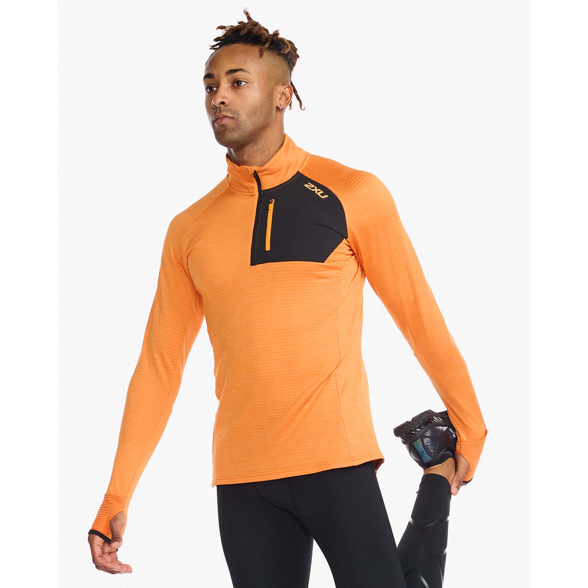2XU chandail manches longues Ignition 1/4 Zip de course pour homme - Image 2