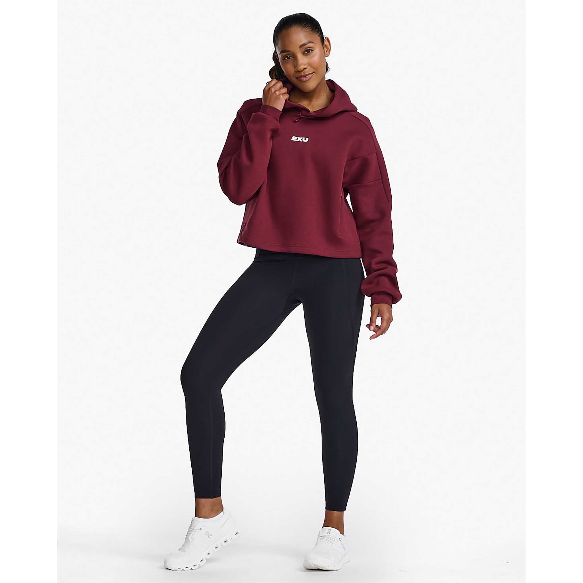 2XU Form Crop Hoodie chandail court à capuchon pour femme - Image 5