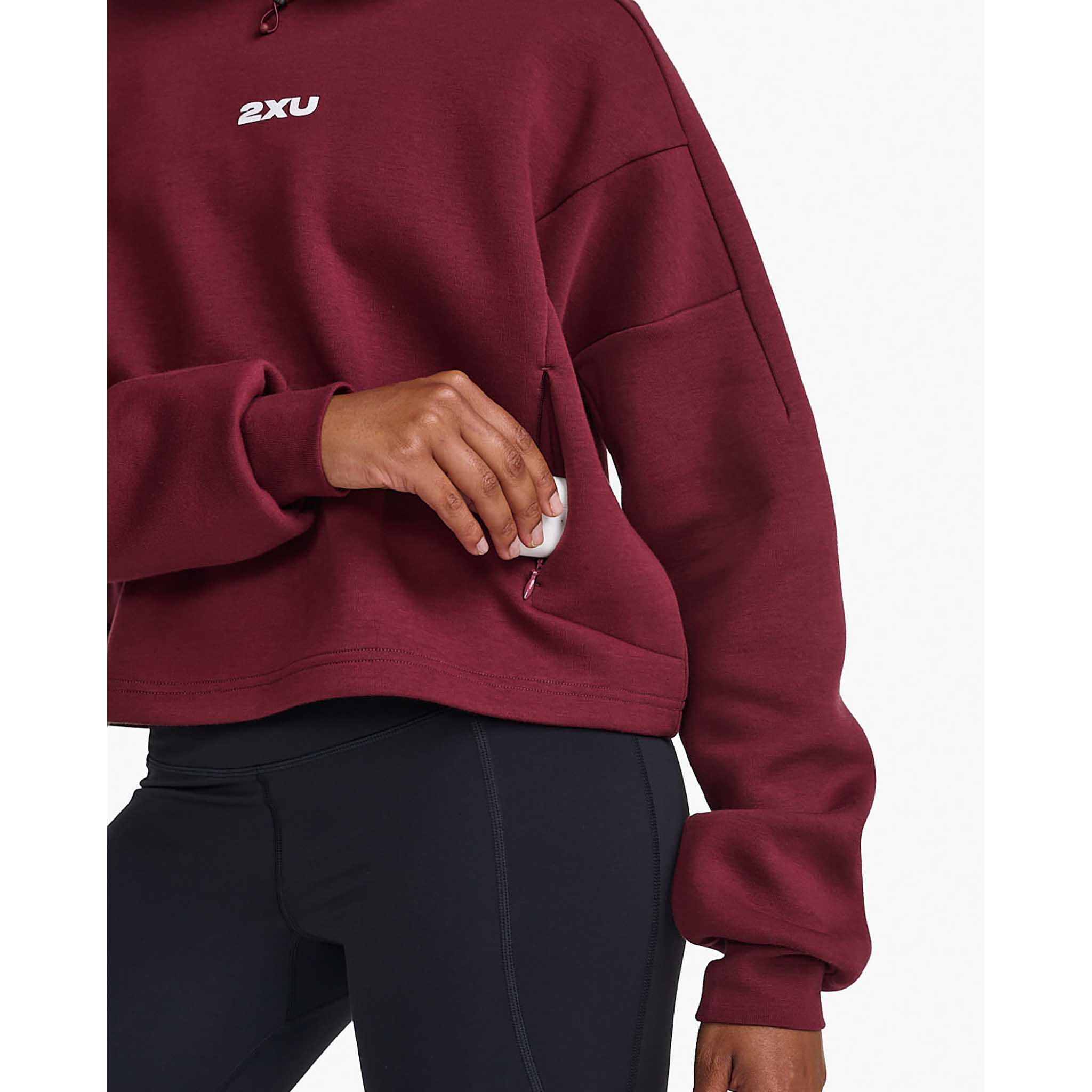 2XU Form Crop Hoodie chandail court à capuchon pour femme - Image 7