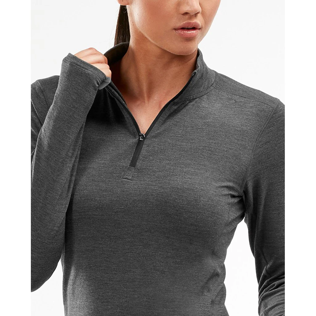 2XU Heat 1/4 Zip Top chandail de course a pied femme - Image 2