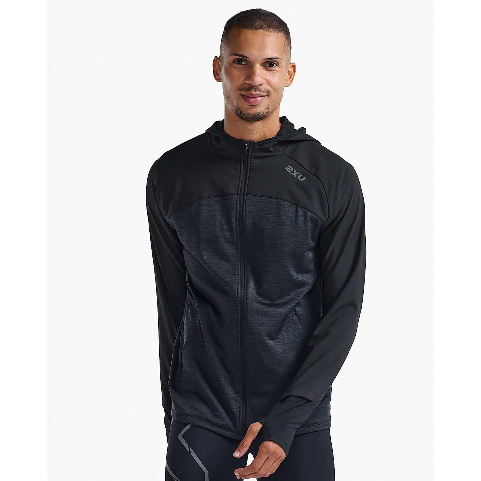 2XU Ignition Shield Hooded Mid Layer chandail à capuchon pour homme - Image 2