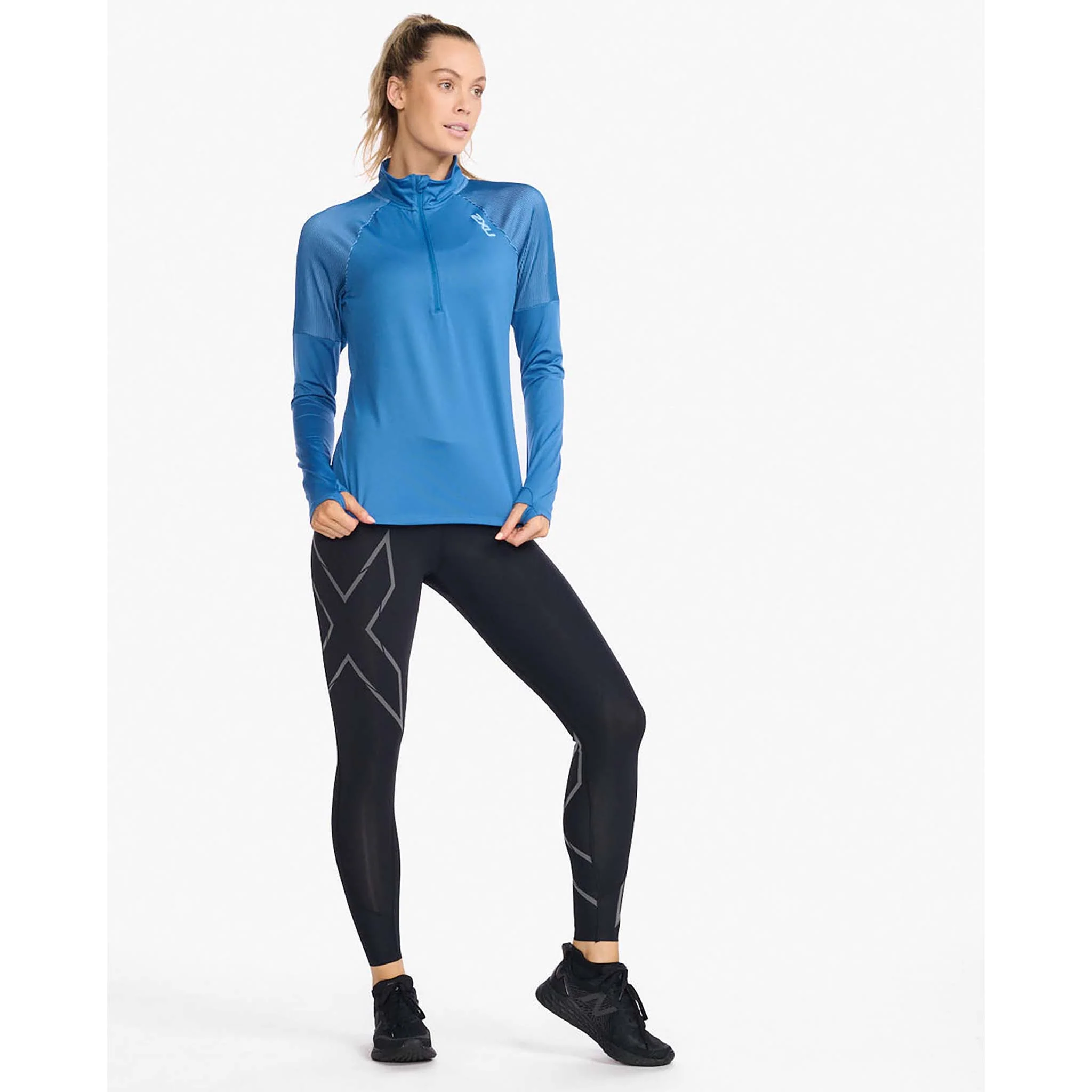 2XU Light Speed chandail manches longues 1/2 Zip pour femme - Image 4