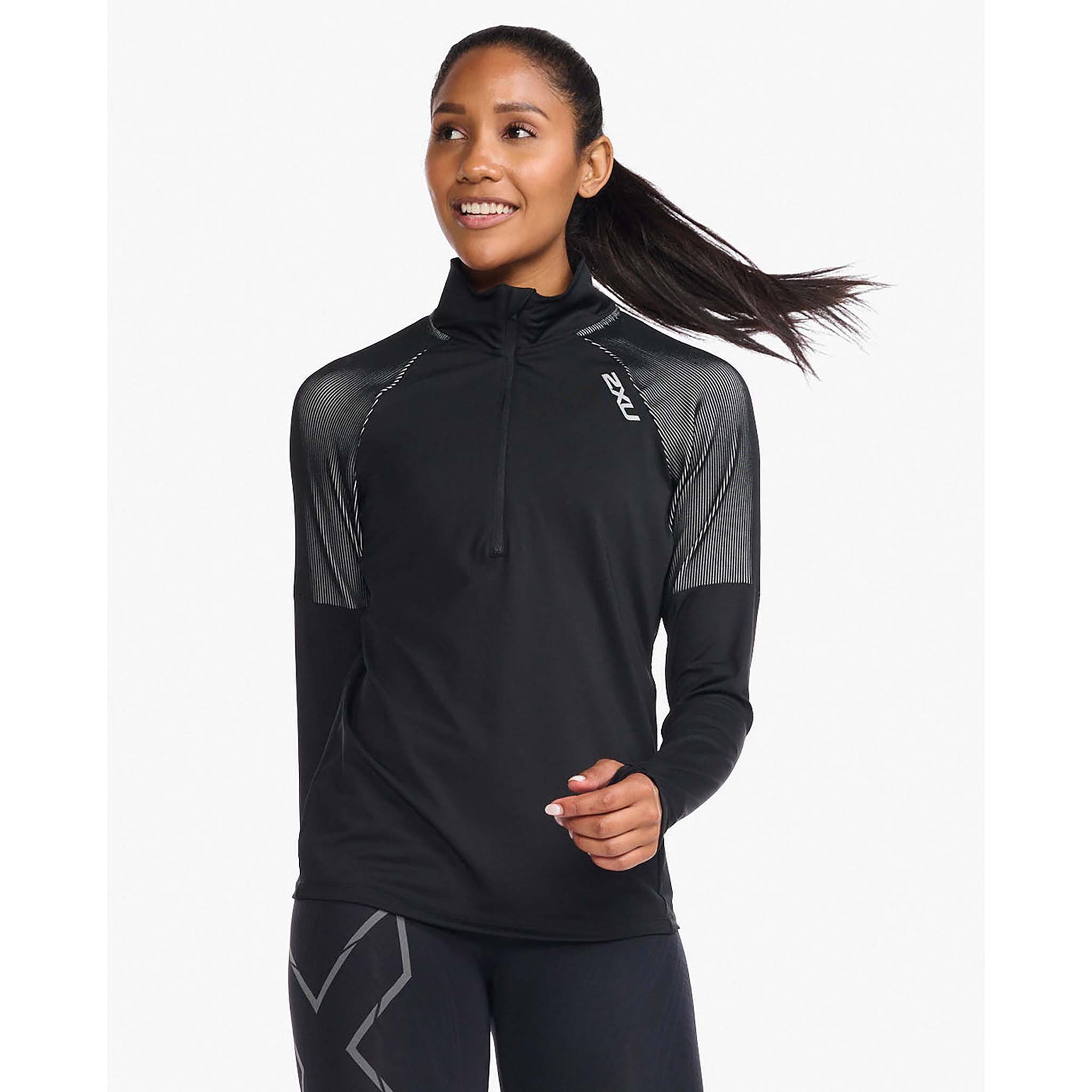 2XU Light Speed chandail manches longues 1/2 Zip pour femme - Image 7