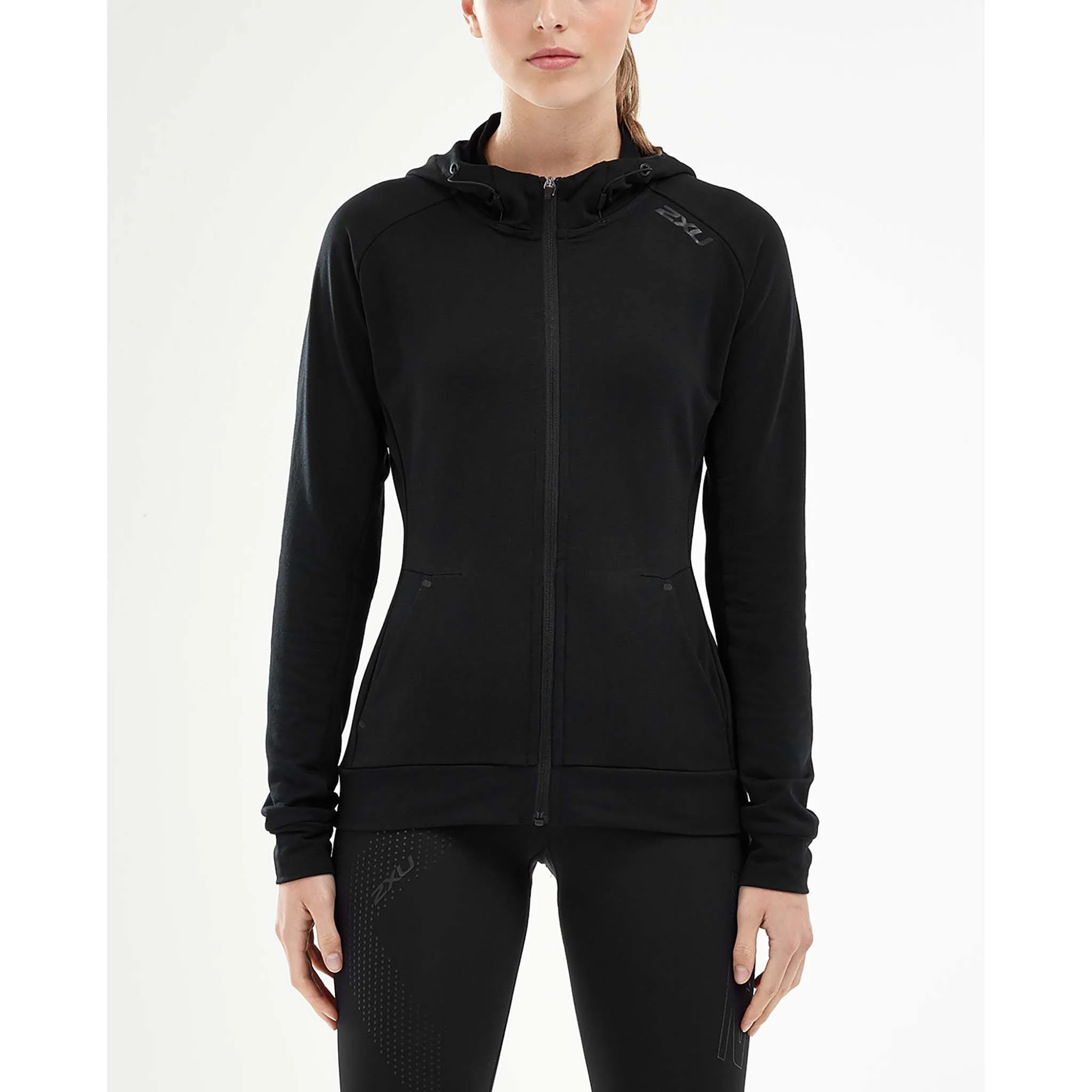 2XU Transit Zip Hoodie chandail kangourou avec fermeture eclair pour femme - Image 8