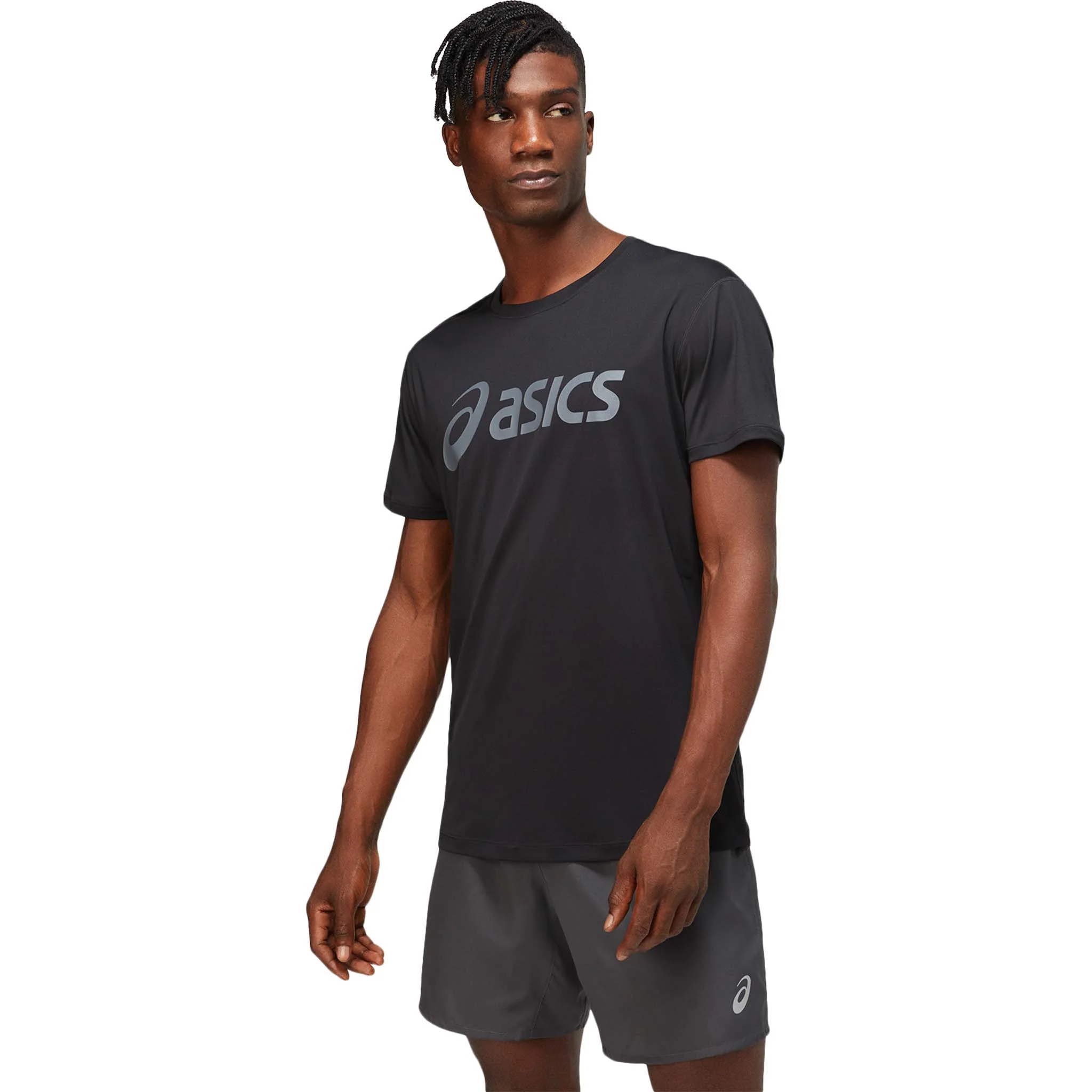 ASICS Silver T-shirt sport à manches courtes pour homme