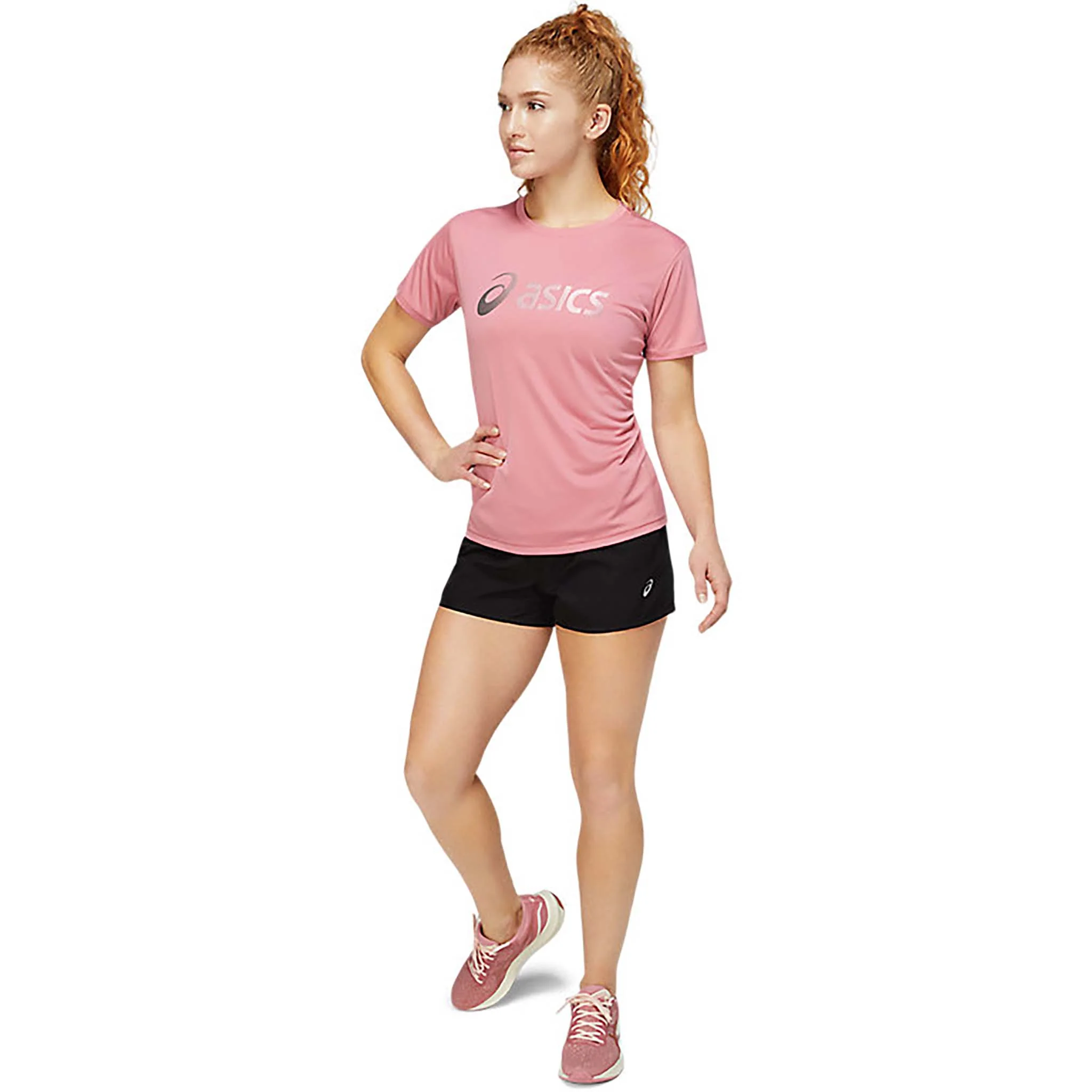 ASICS Silver t-shirt Nagare col rond à manches courtes femme - Image 4