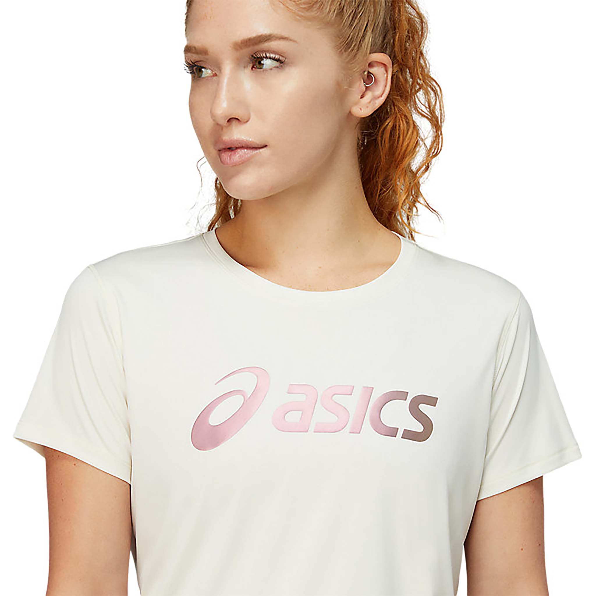 ASICS Silver t-shirt Nagare col rond à manches courtes femme - Image 9