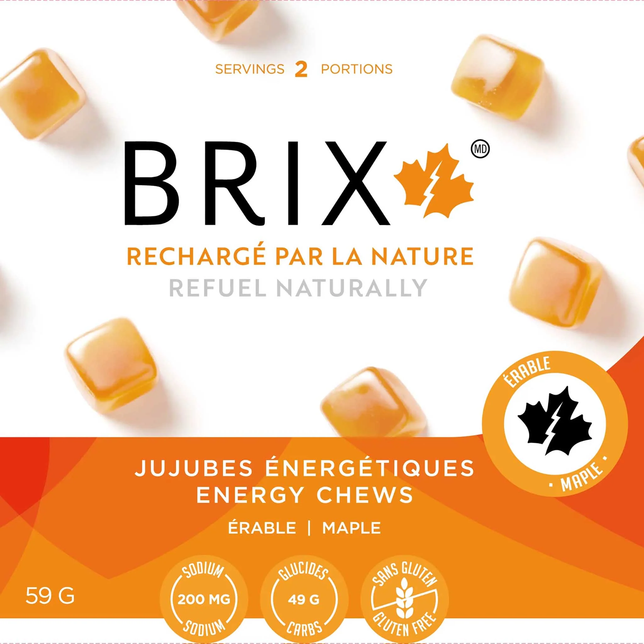 Brix à l'érable jujubes énergétiques pour athlètes - Image 2