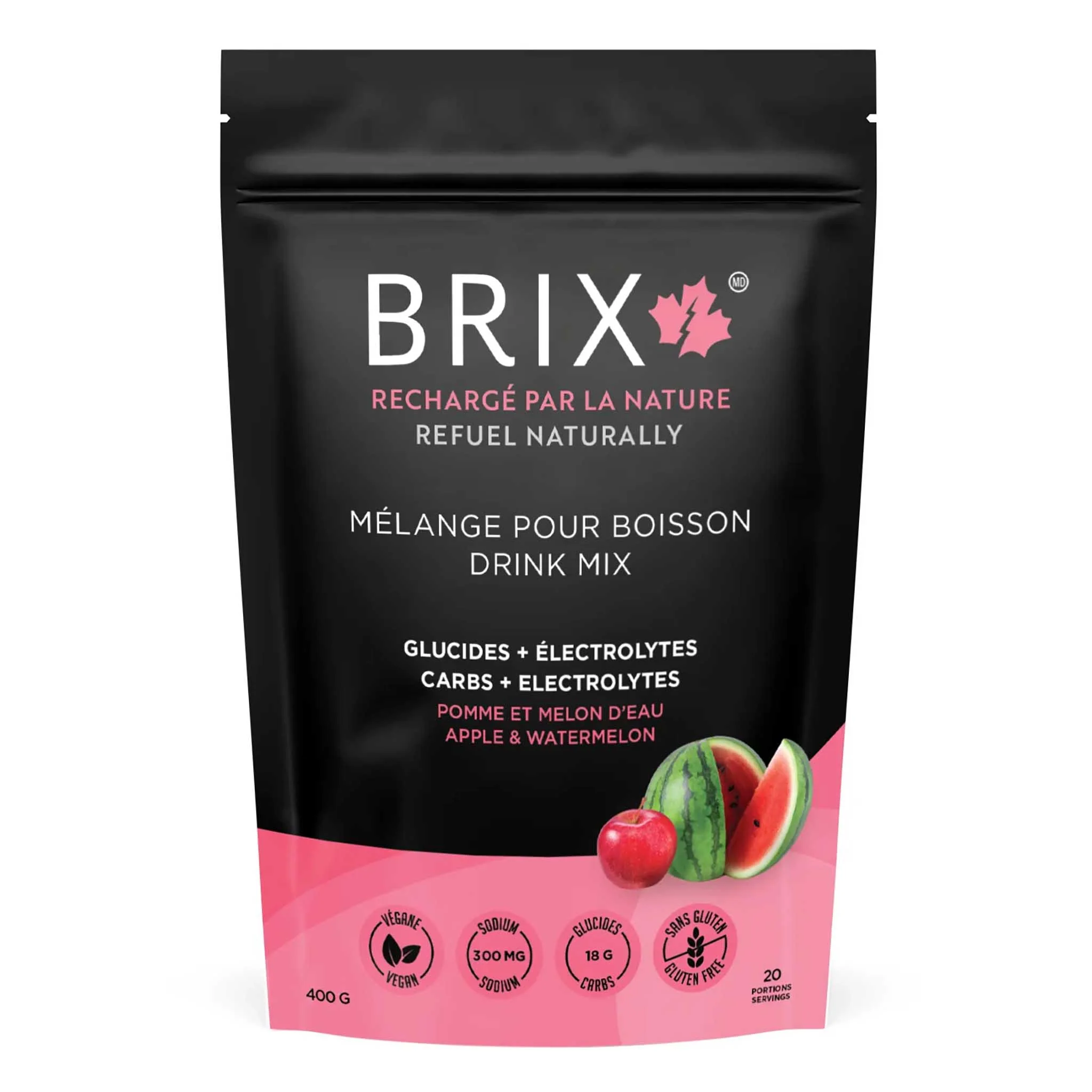 Brix boissons énergétique à l'érable avec électrolytes