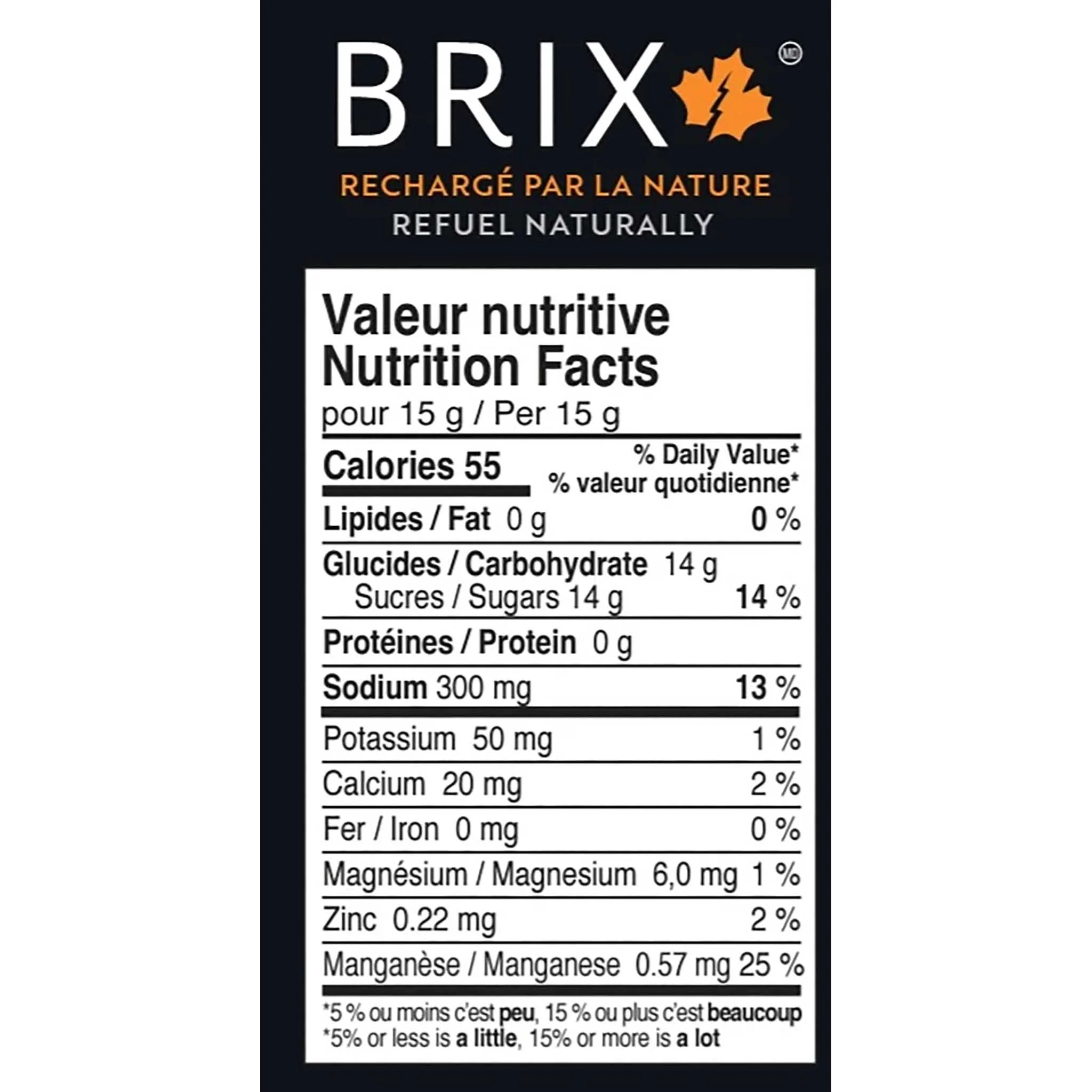 Brix boissons énergétique à l'érable avec électrolytes - Image 6