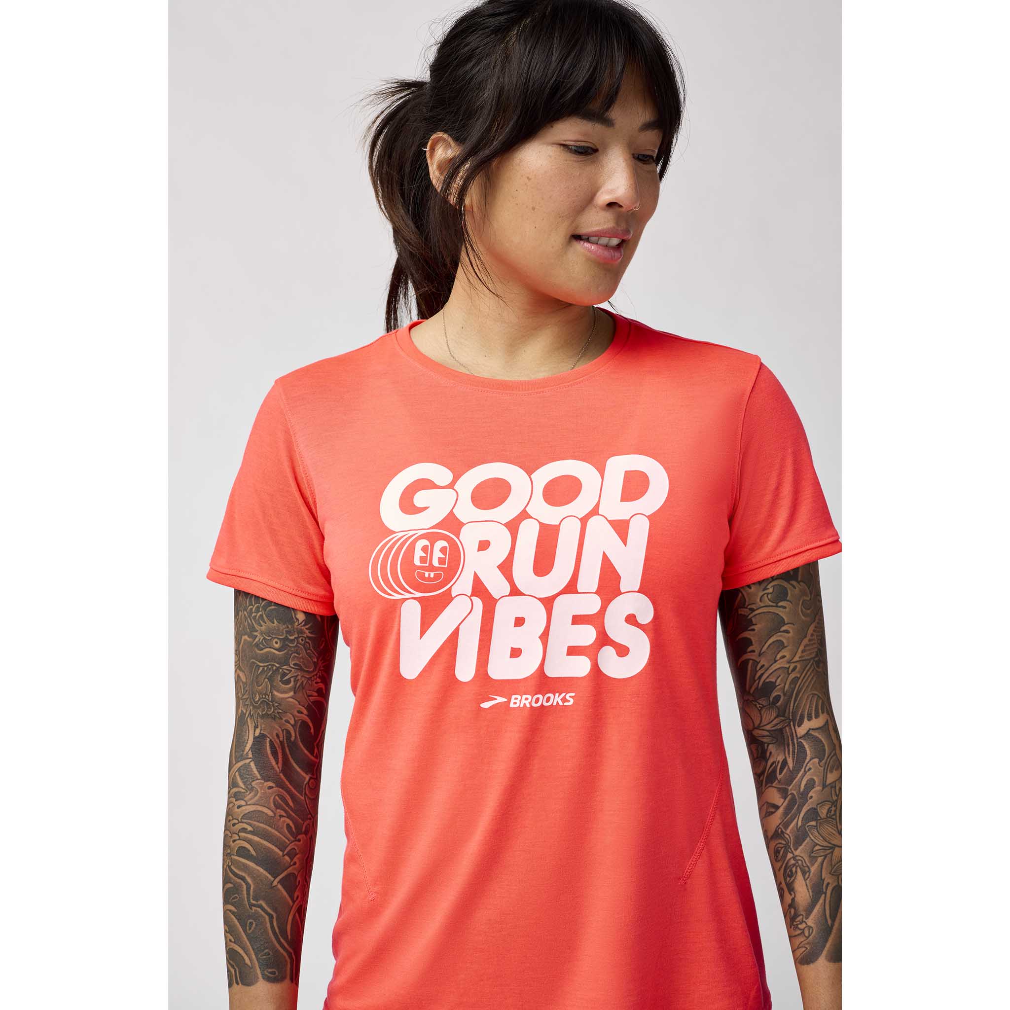 Brooks Distance 3.0 t-shirt de course à manches courtes pour femme - Image 20