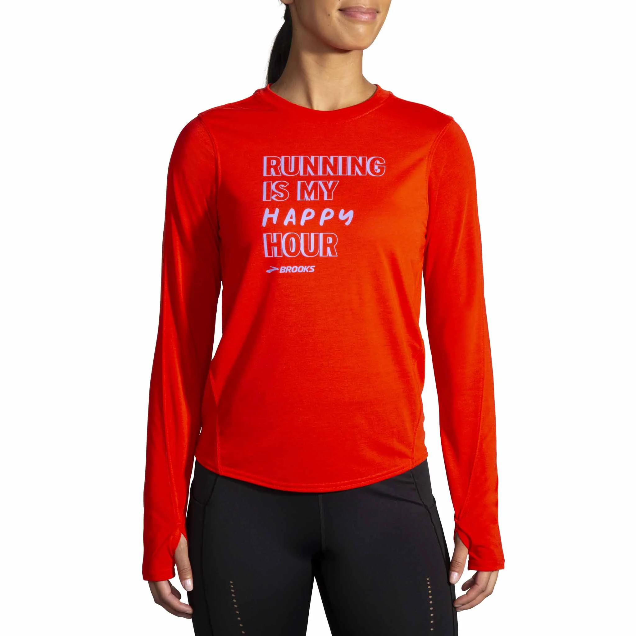 Brooks Distance Graphic t-shirt à manches longues pour femme