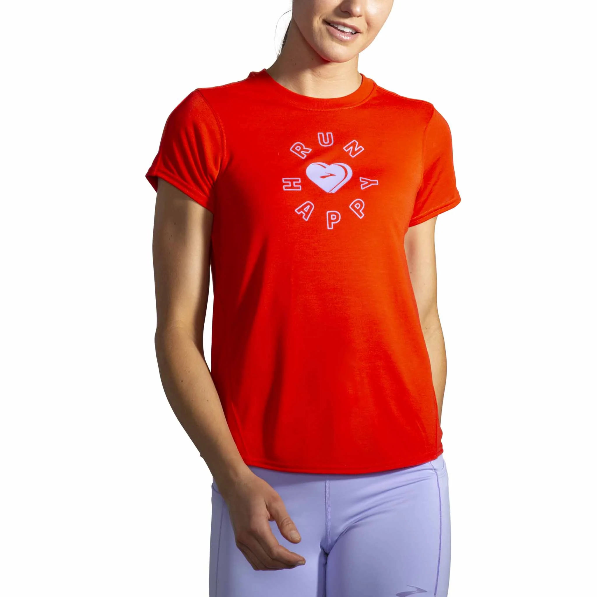 Brooks Distance Graphic T-shirt de course manches courtes pour femme