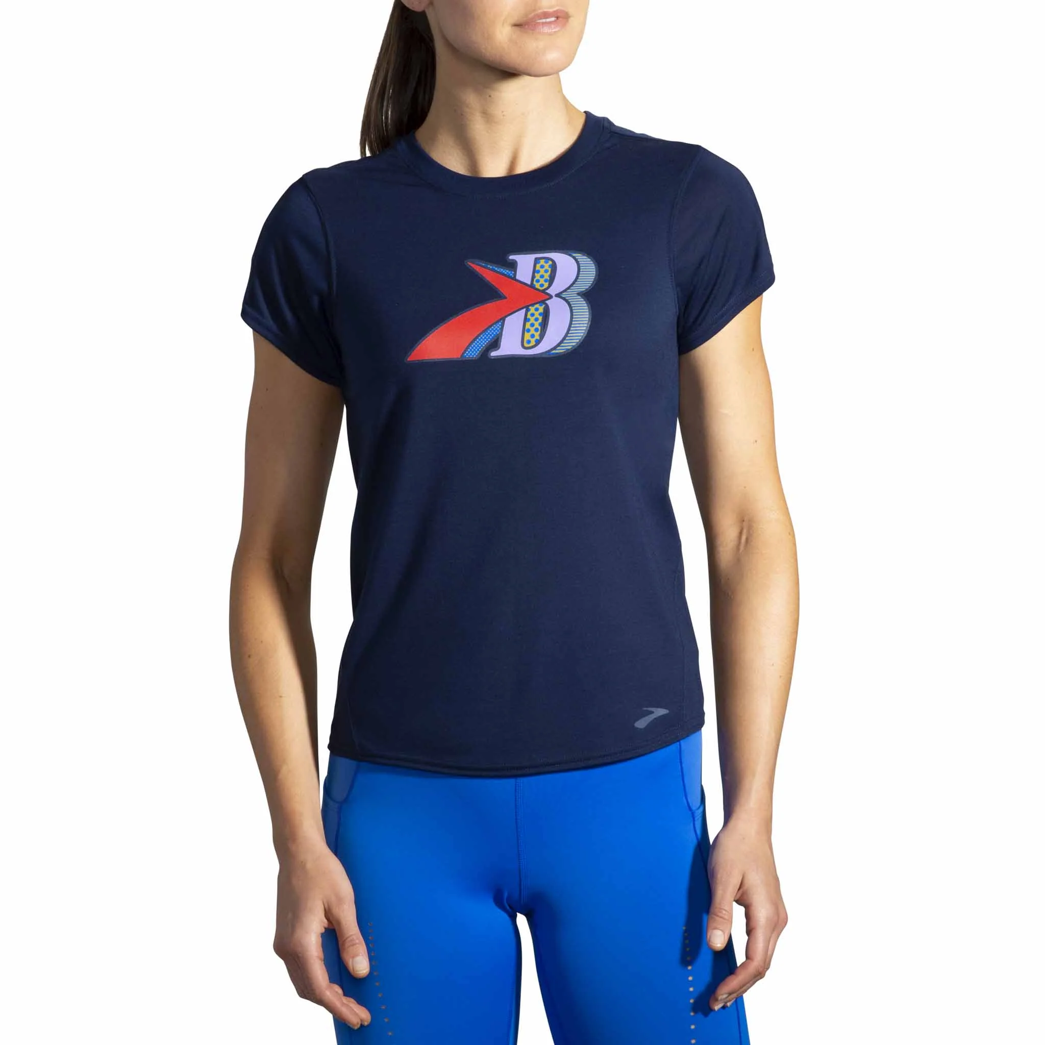 Brooks Distance Graphic T-shirt de course manches courtes pour femme - Image 5