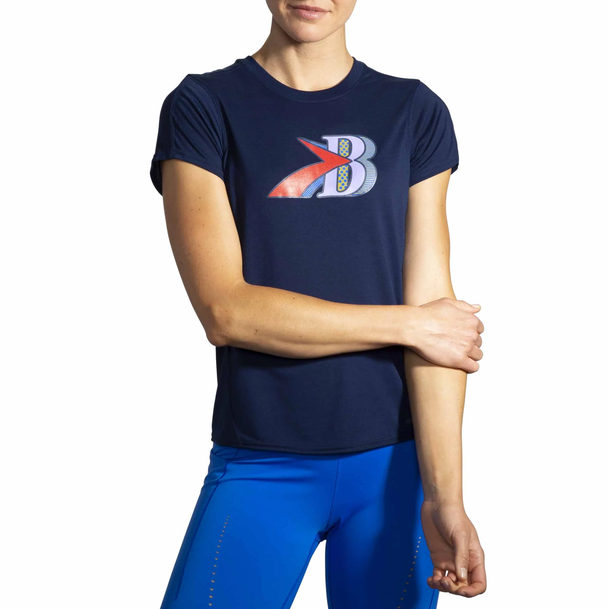 Brooks Distance Graphic T-shirt de course manches courtes pour femme - Image 6