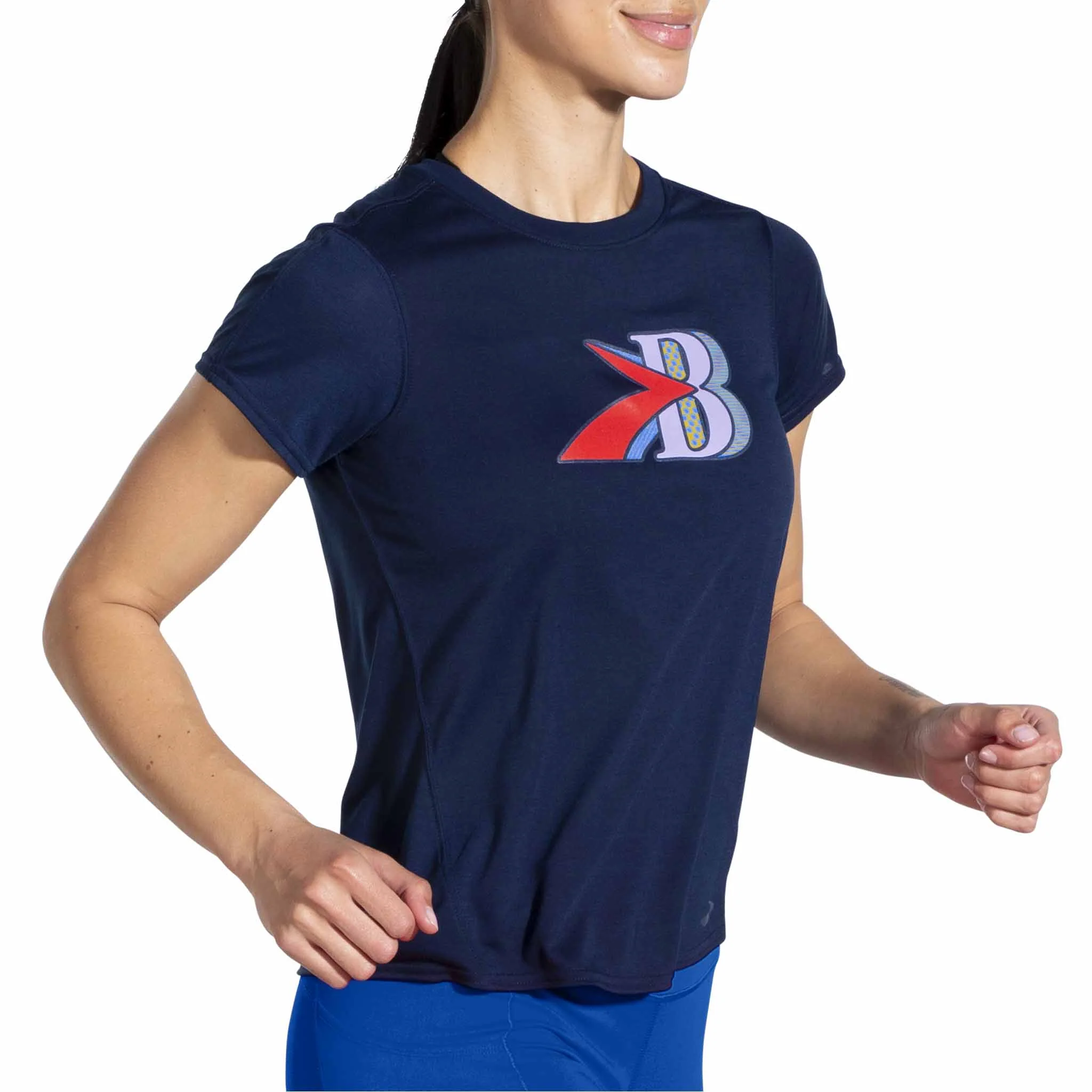Brooks Distance Graphic T-shirt de course manches courtes pour femme - Image 7