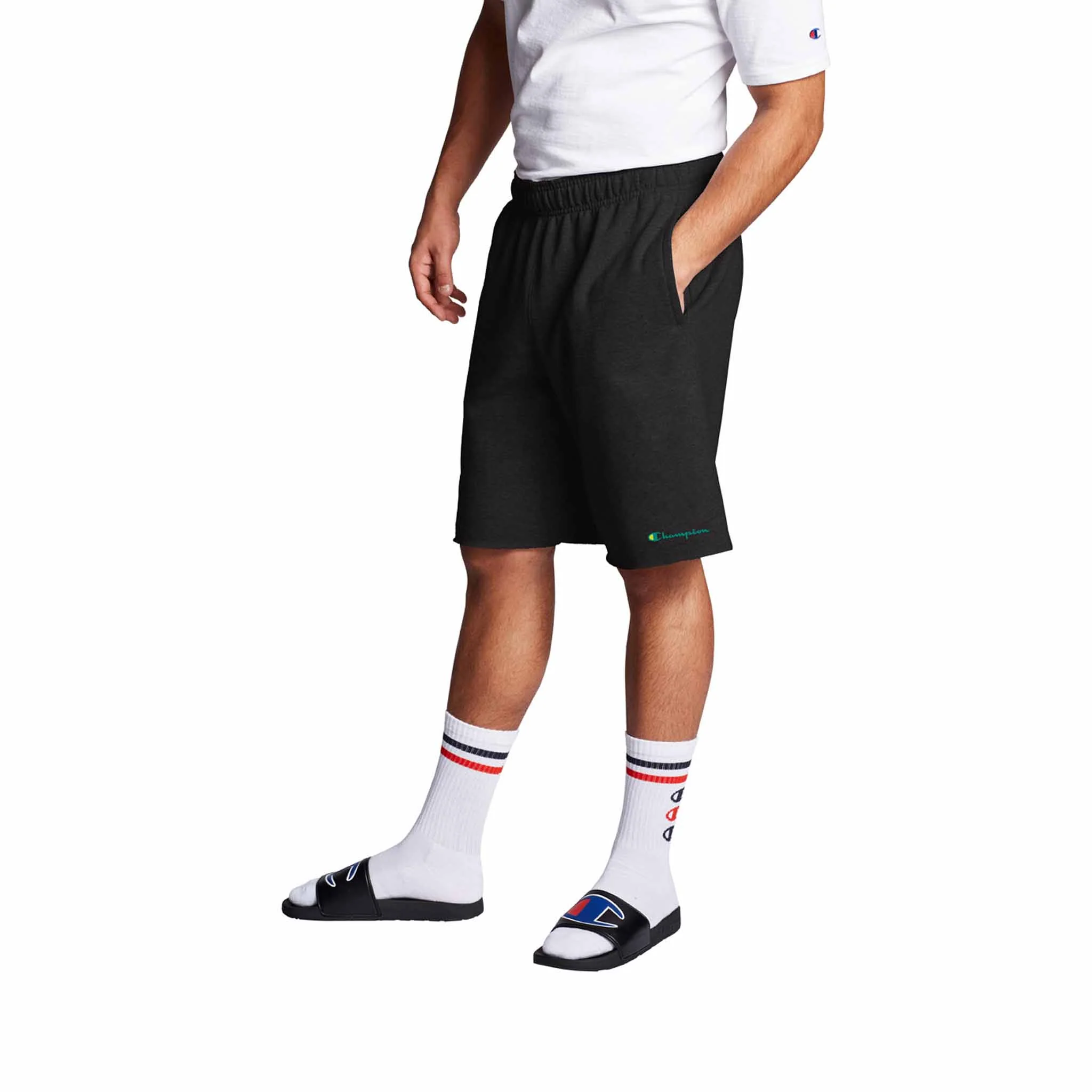 Champion 10 Inch Powerblend Graphic Short en molleton pour homme