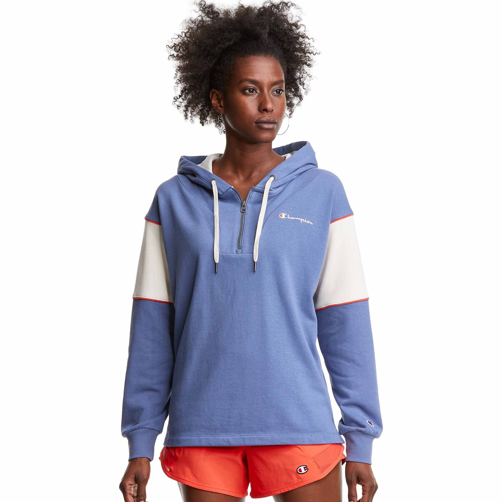 Champion Campus French Terry 1/4 Zip Oversized Hoodie chandail à capuche pour femme