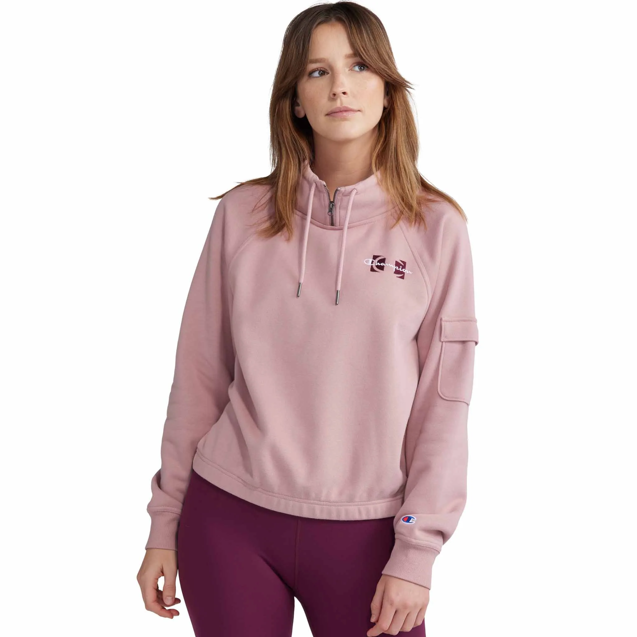 chandail Champion Campus Eco Fleece Mini Zip Mock pour femme - Image 4