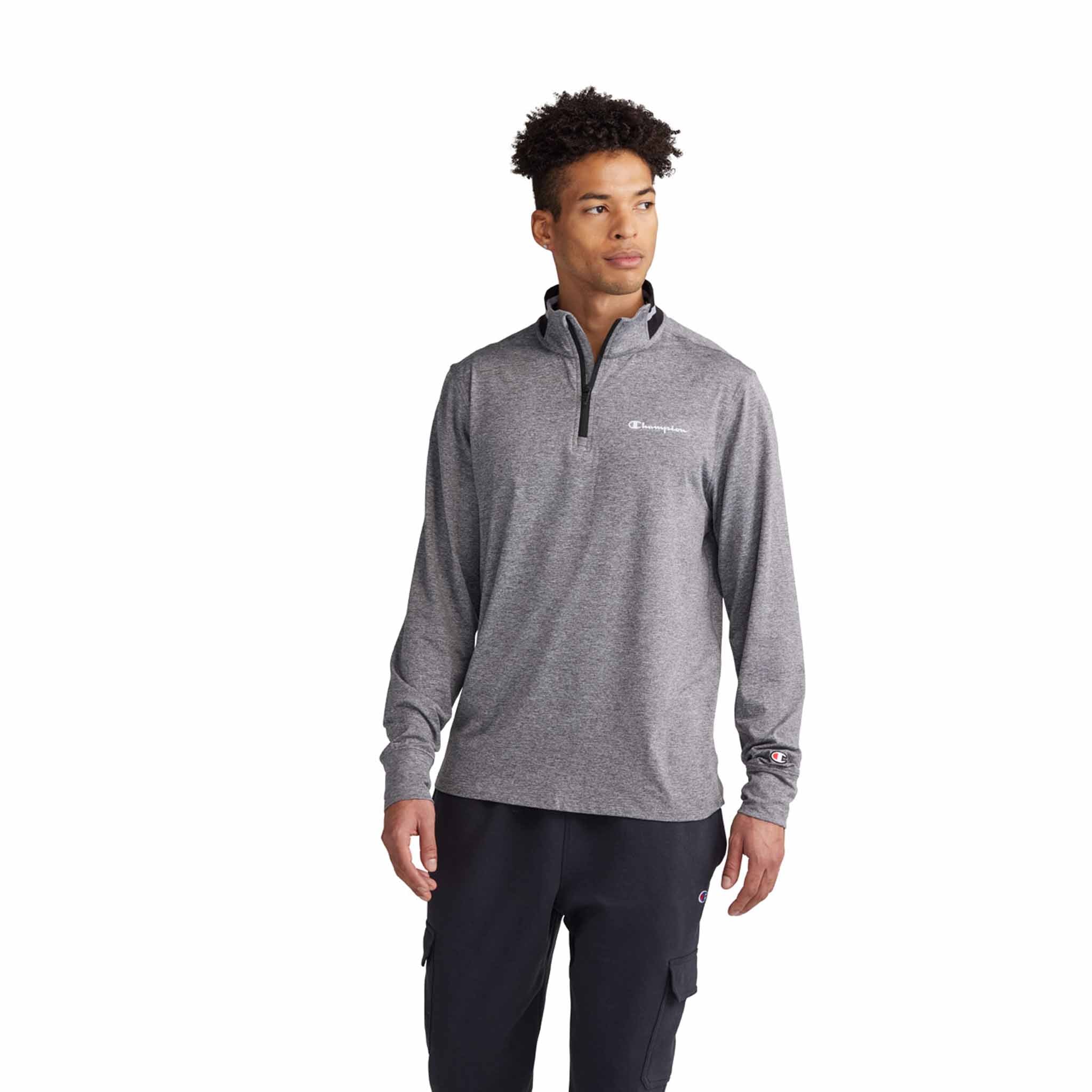Champion City Sport 1/4 zip script logo pour homme - Image 4