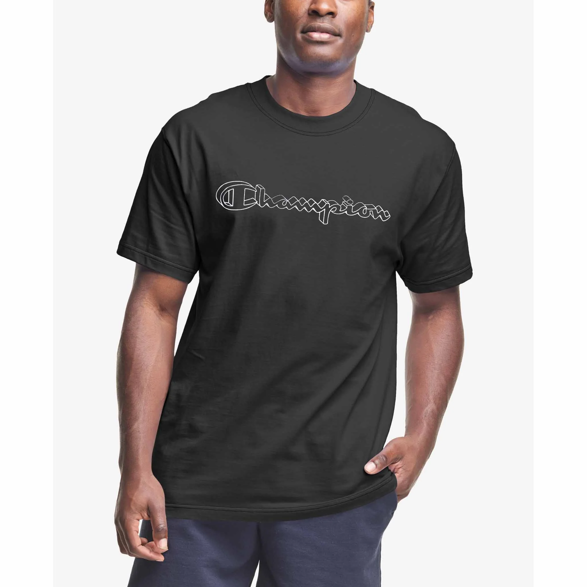 Champion Classic Graphic Contrast Stitch Tee T-shirt pour homme