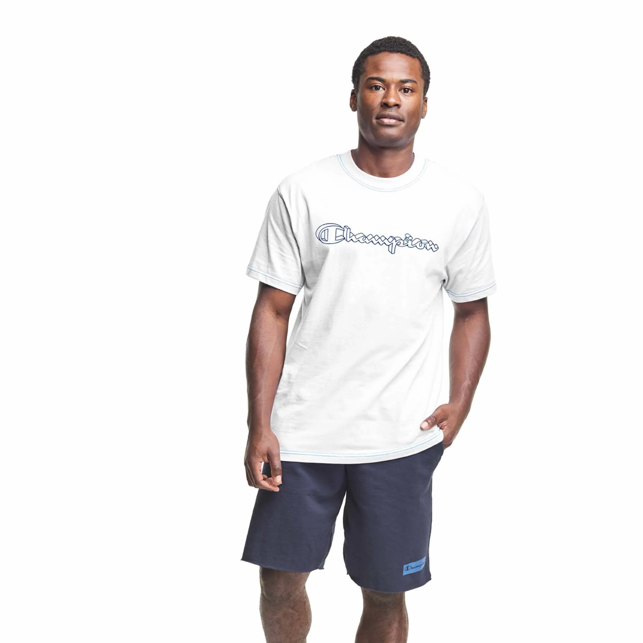 Champion Classic Graphic Contrast Stitch Tee T-shirt pour homme - Image 3
