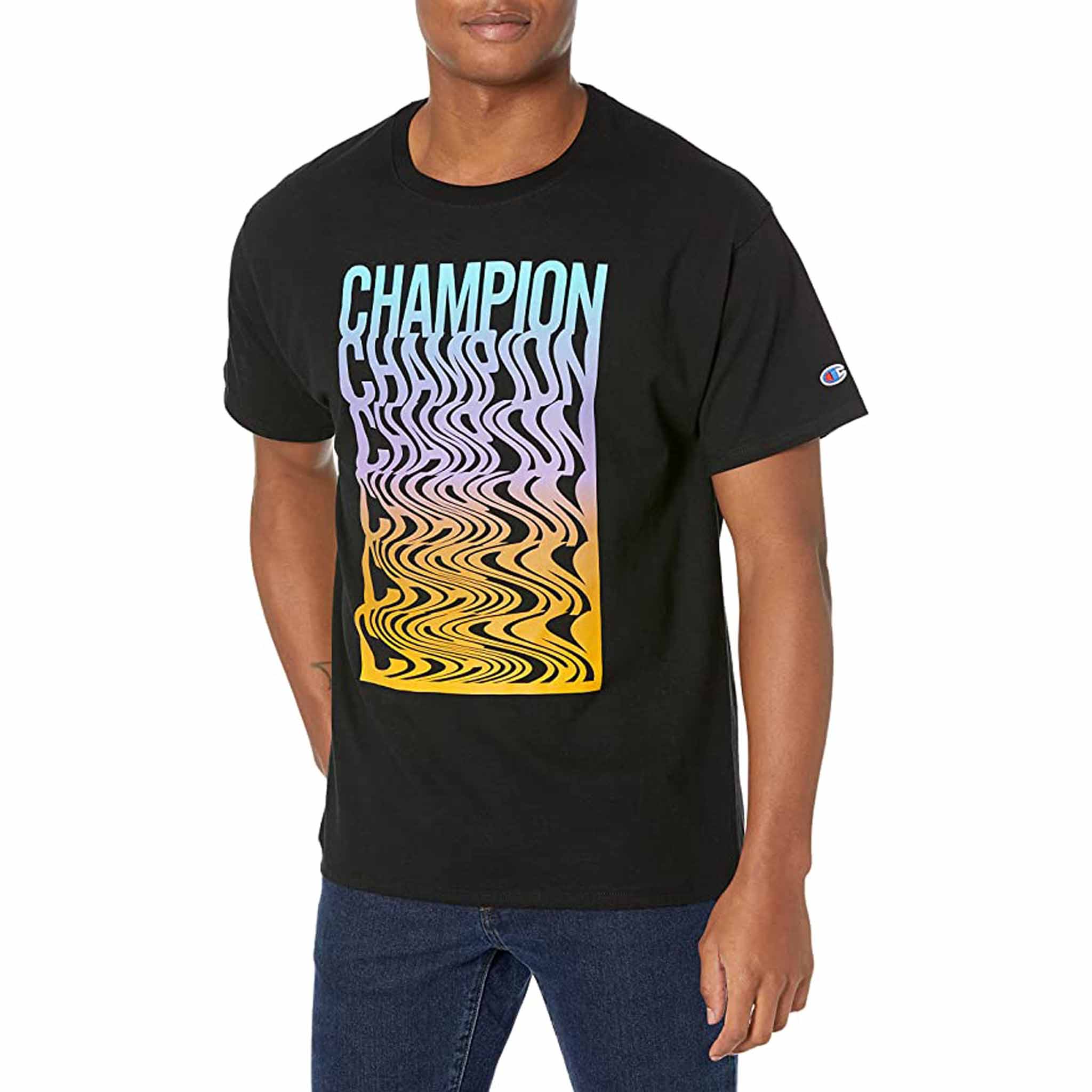 Champion Classic Graphic Tee Melting Champ t-shirt manches courtes homme - Image 4