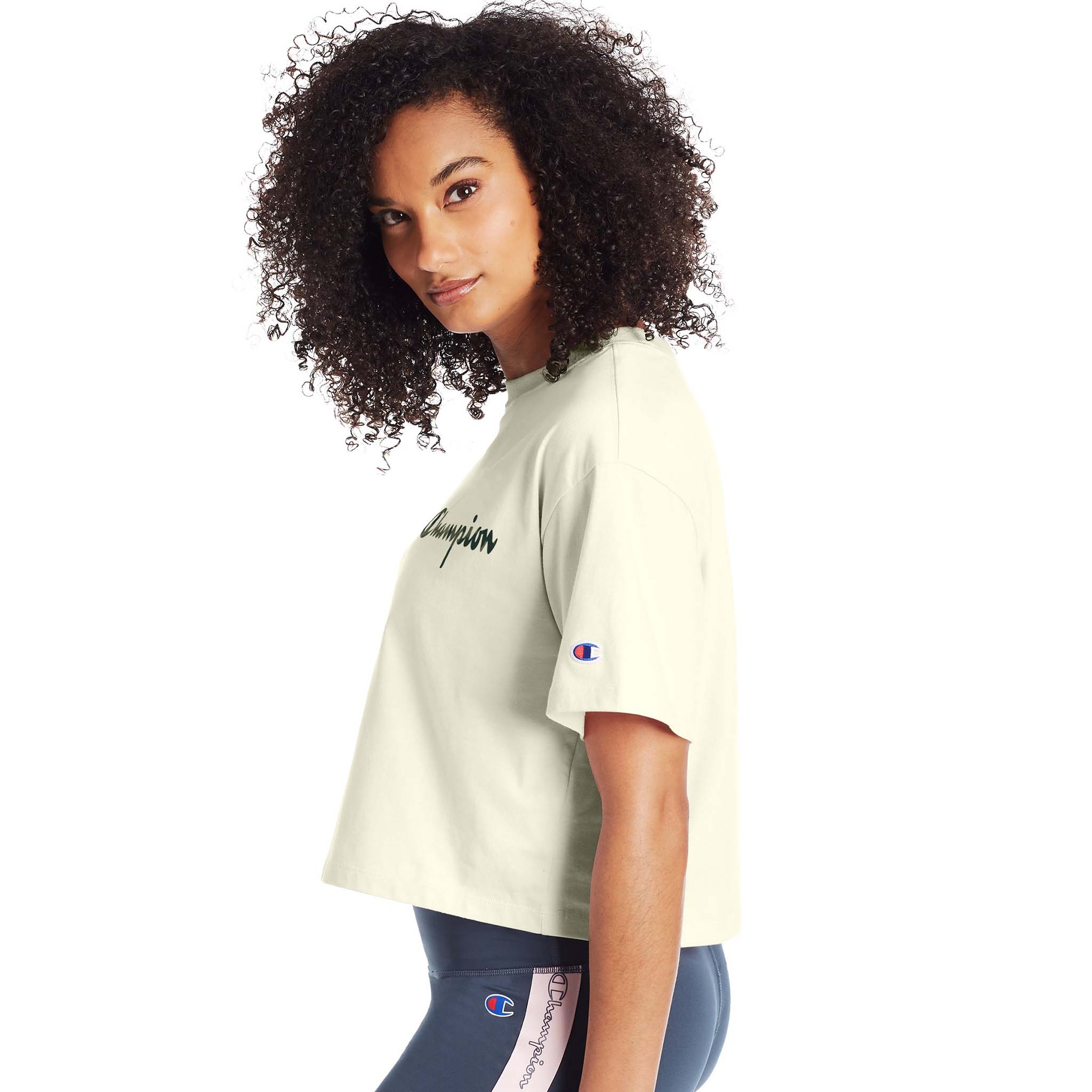 Champion Cropped Tee Camo Logo t-shirt pour femme - Image 2