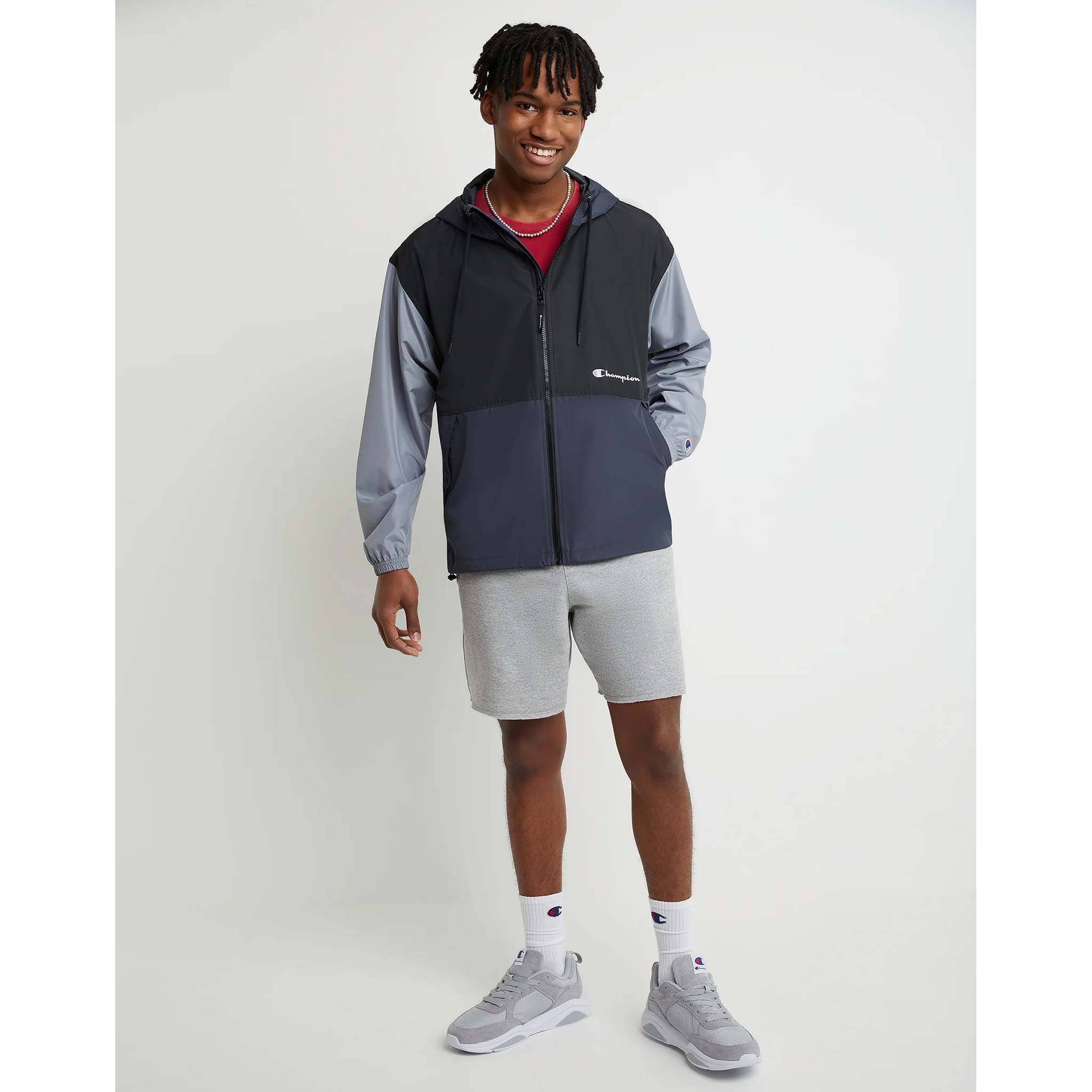 Champion Lightweight Colorblock Jacket léger à capuche pour homme - Image 6
