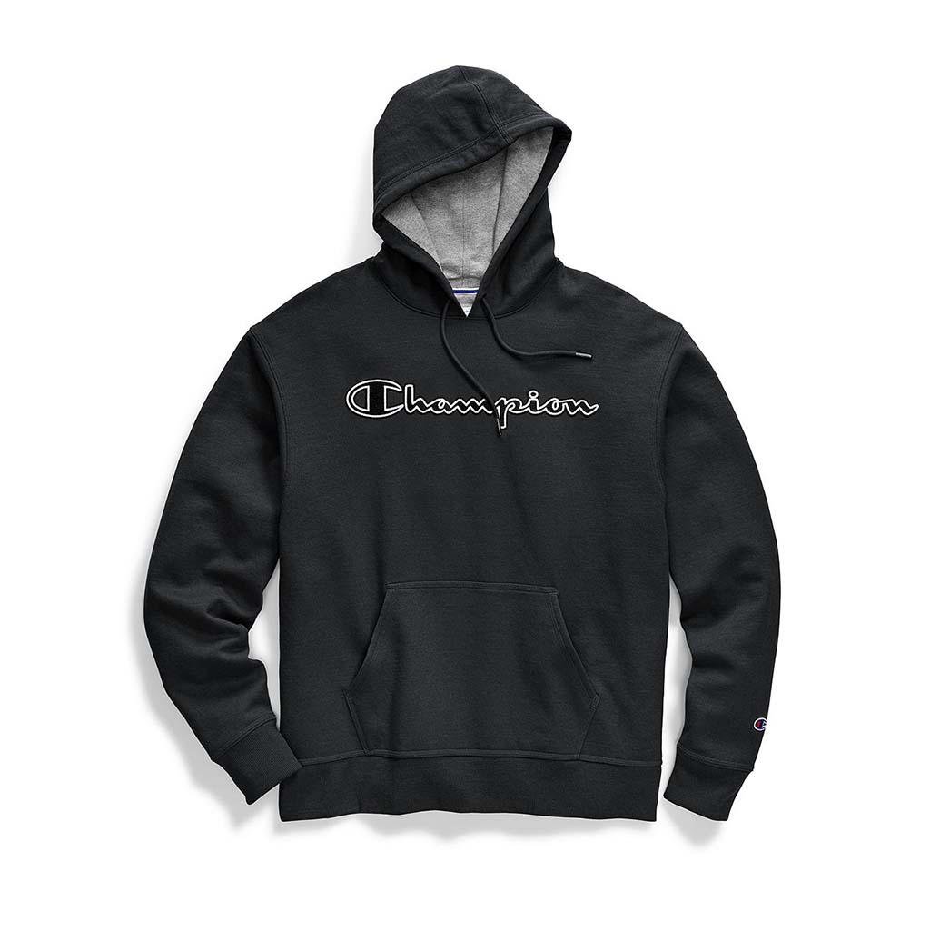 Champion Powerblend Applique Hoodie sweatshirt à capuche avec logo pour homme - Image 7