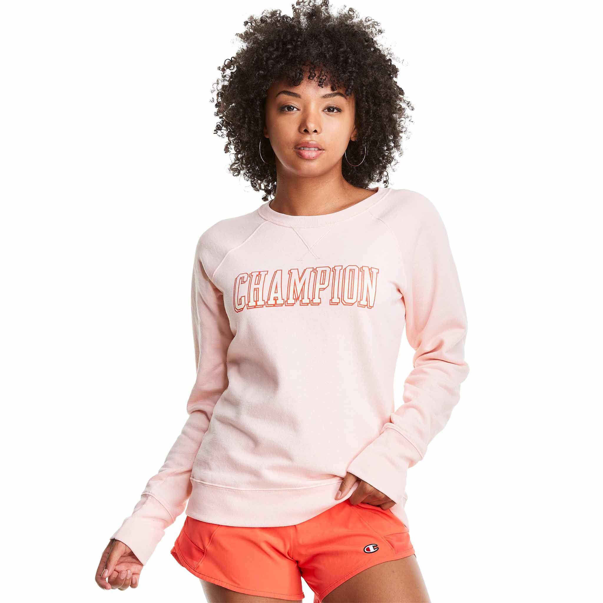 Champion Powerblend Classic Crew Block Logo chandail molletonné pour femme - Image 6