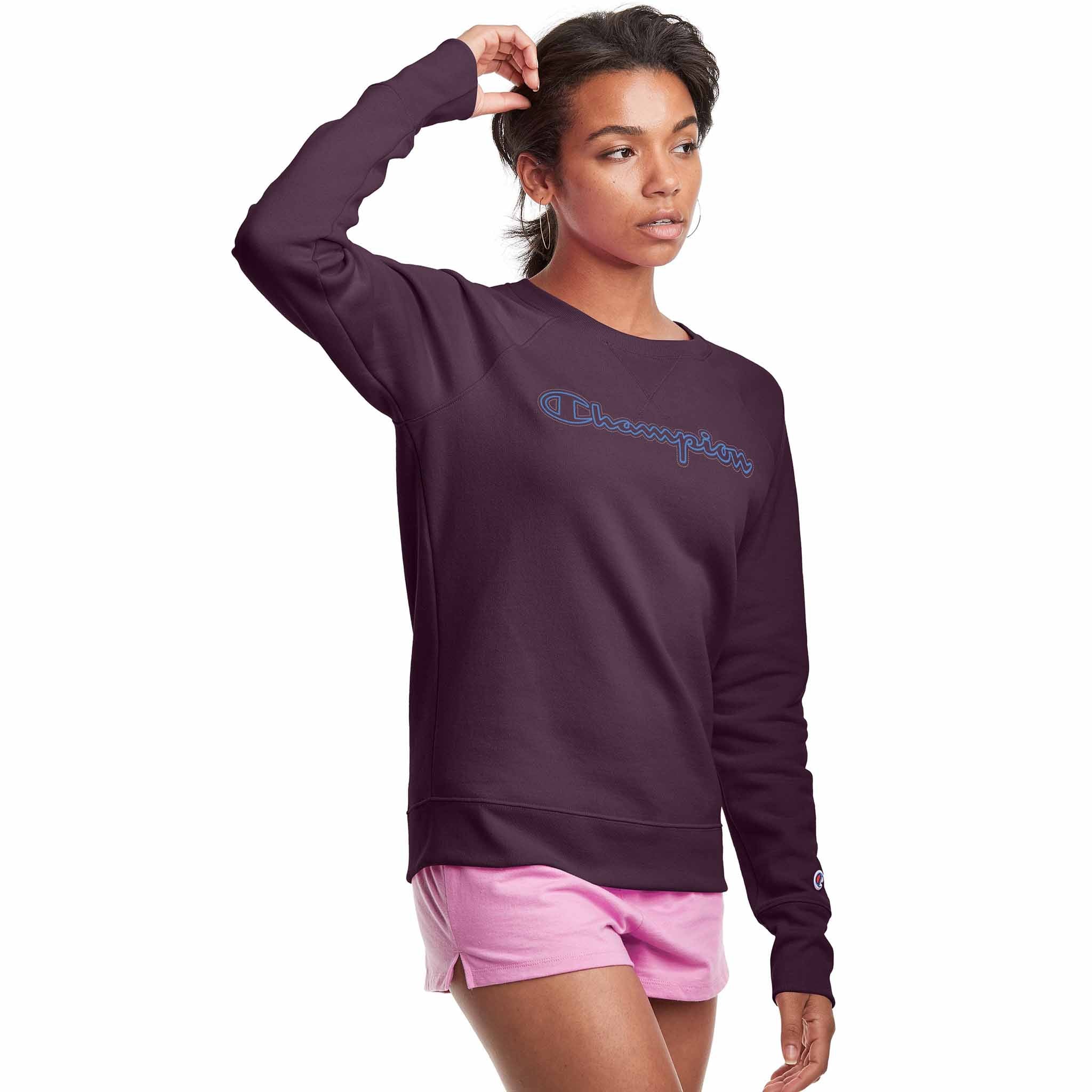 Champion Powerblend Classic Crew Embroidered Logo chandail molletonné pour femme - Image 4