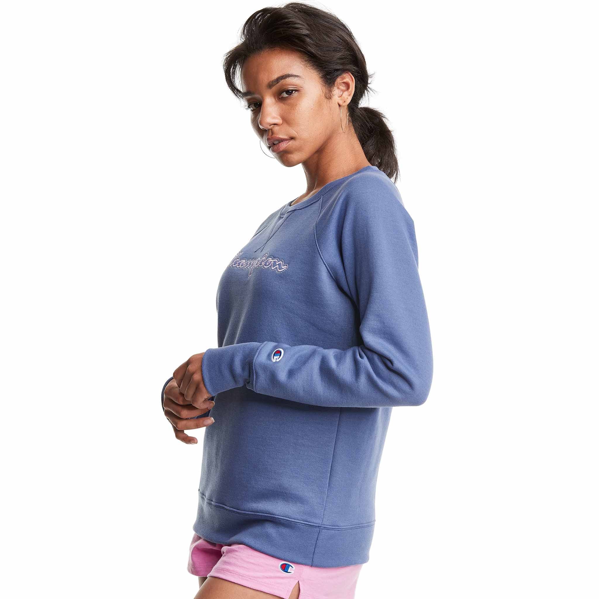 Champion Powerblend Classic Crew Embroidered Logo chandail molletonné pour femme - Image 7