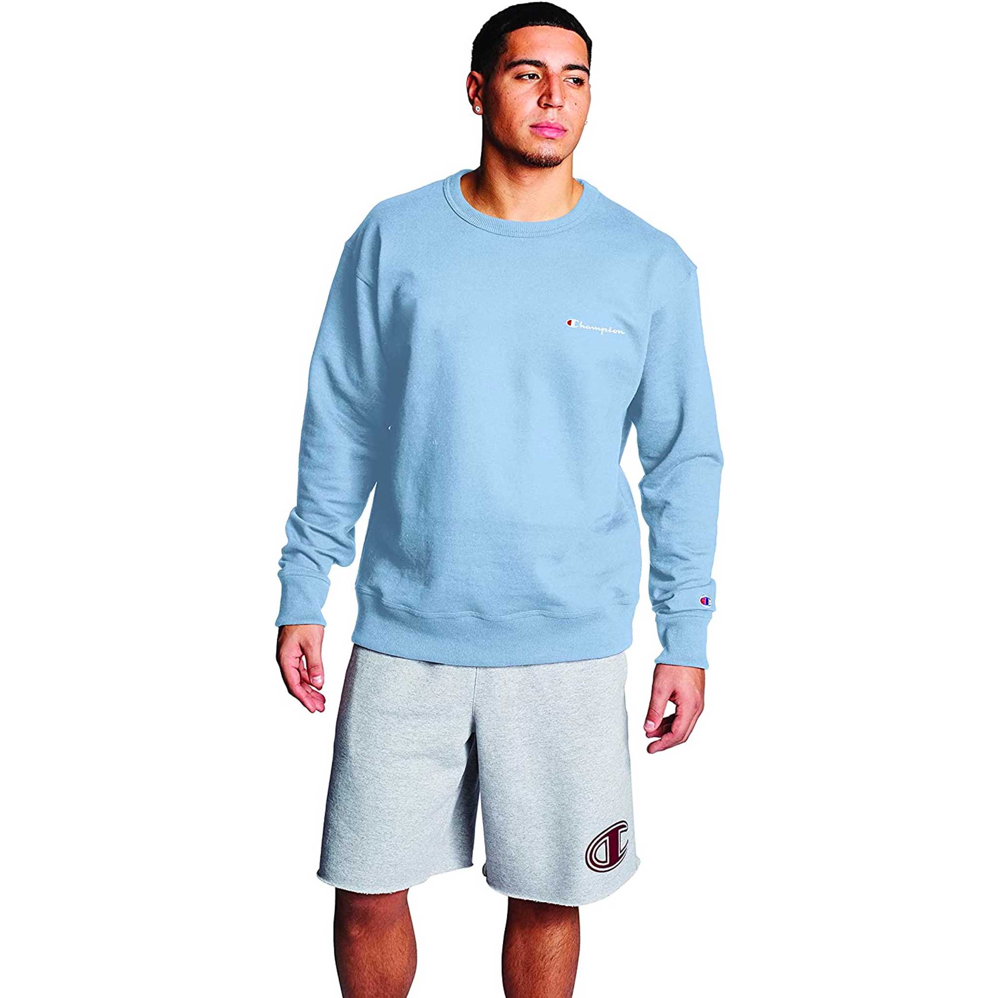 Champion Powerblend Fleece Crew Small Script Logo sweatshirt pour homme
