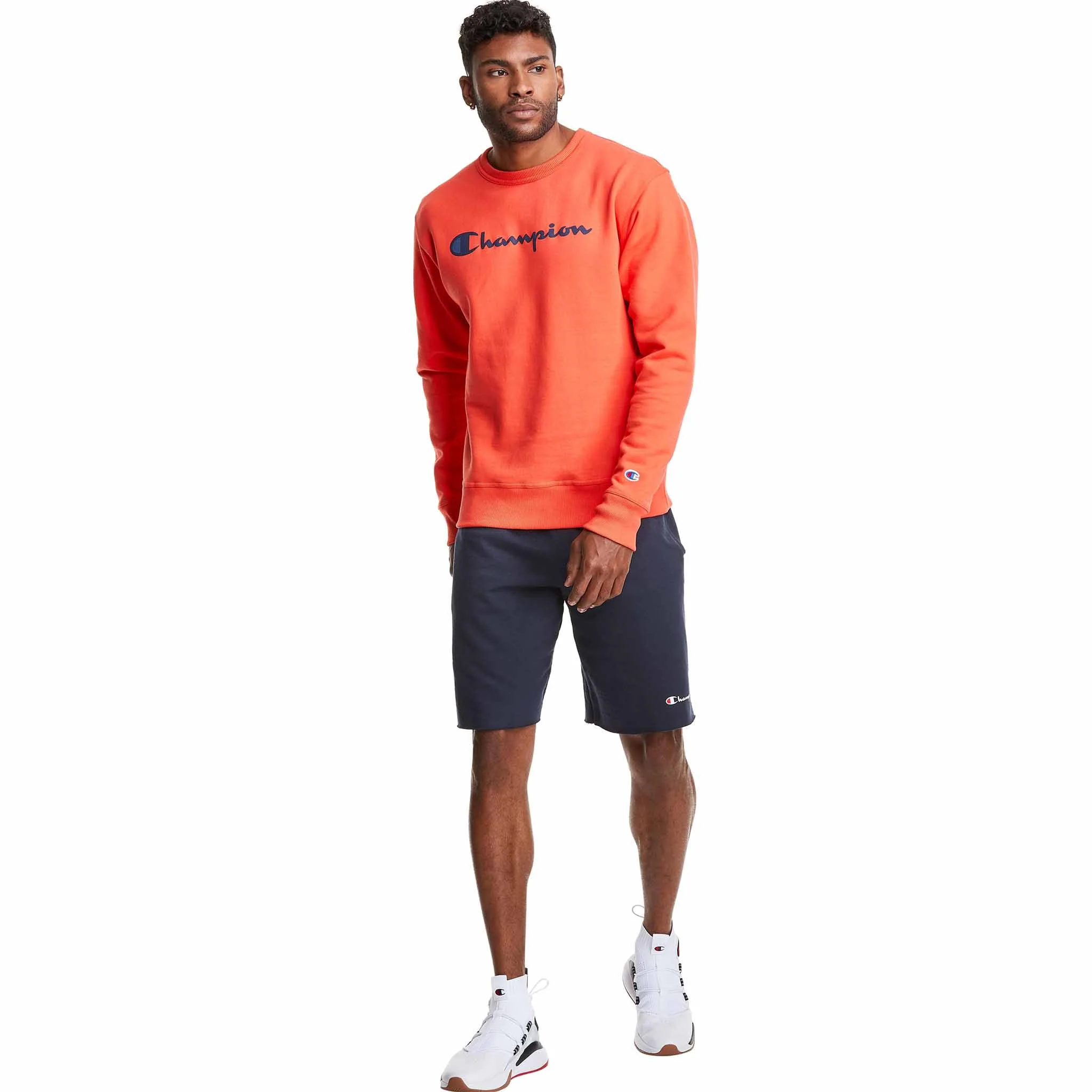Champion Powerblend Graphic Crew Script Logo sweatshirt pour homme - Image 5
