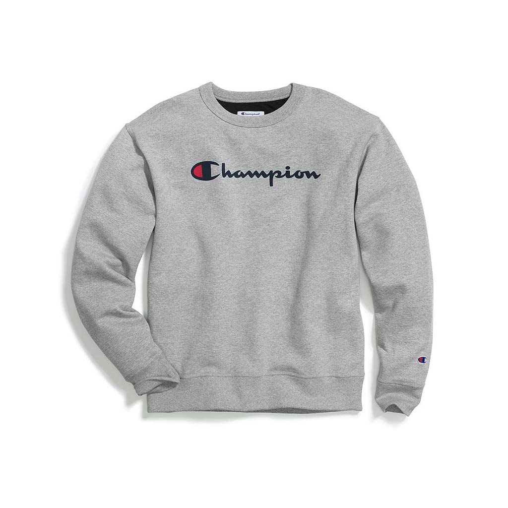 Champion Powerblend Graphic Crew sweatshirt Script Logo pour homme - Image 2