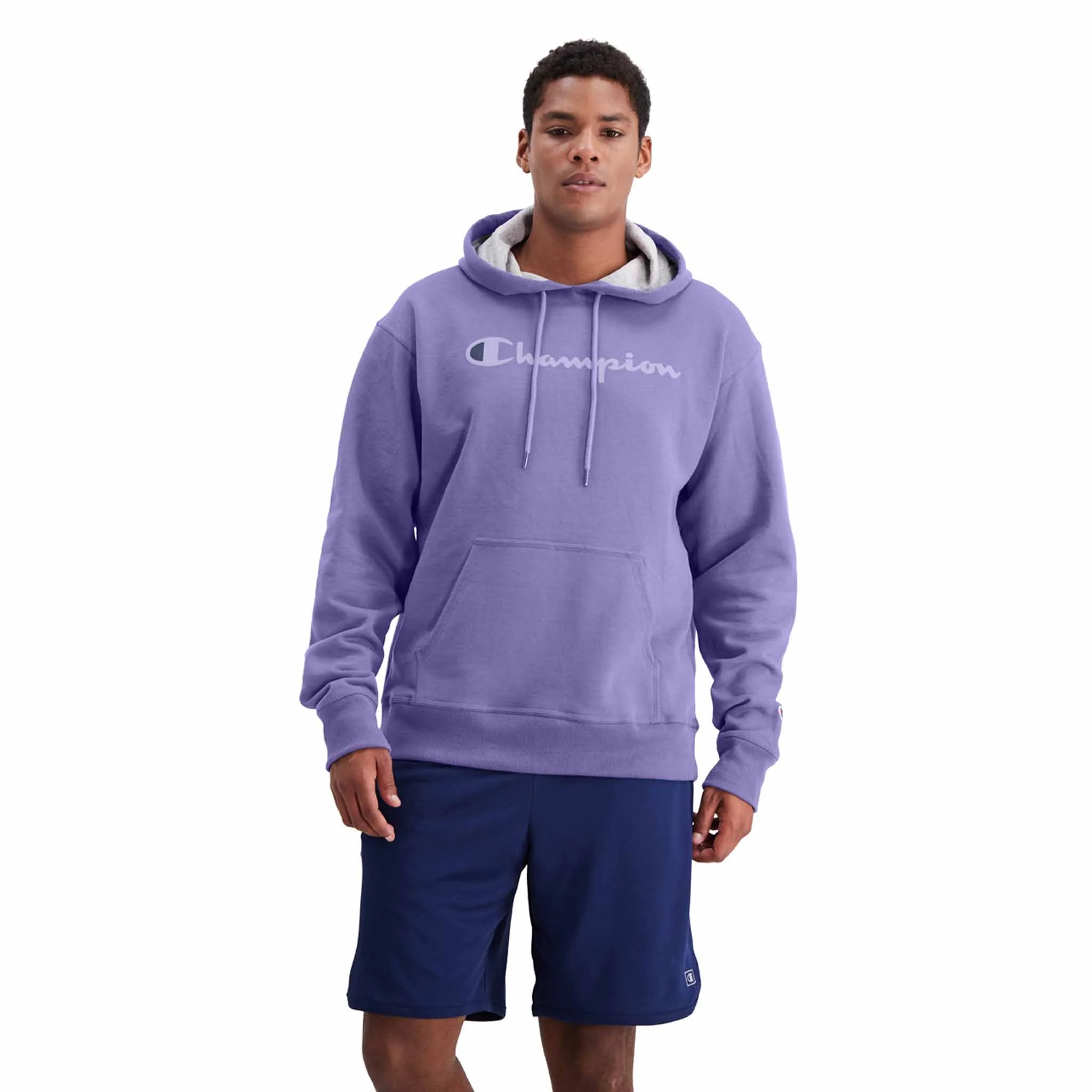 Champion Powerblend Graphic Hoodie Script logo sweatshirt a capuche pour homme