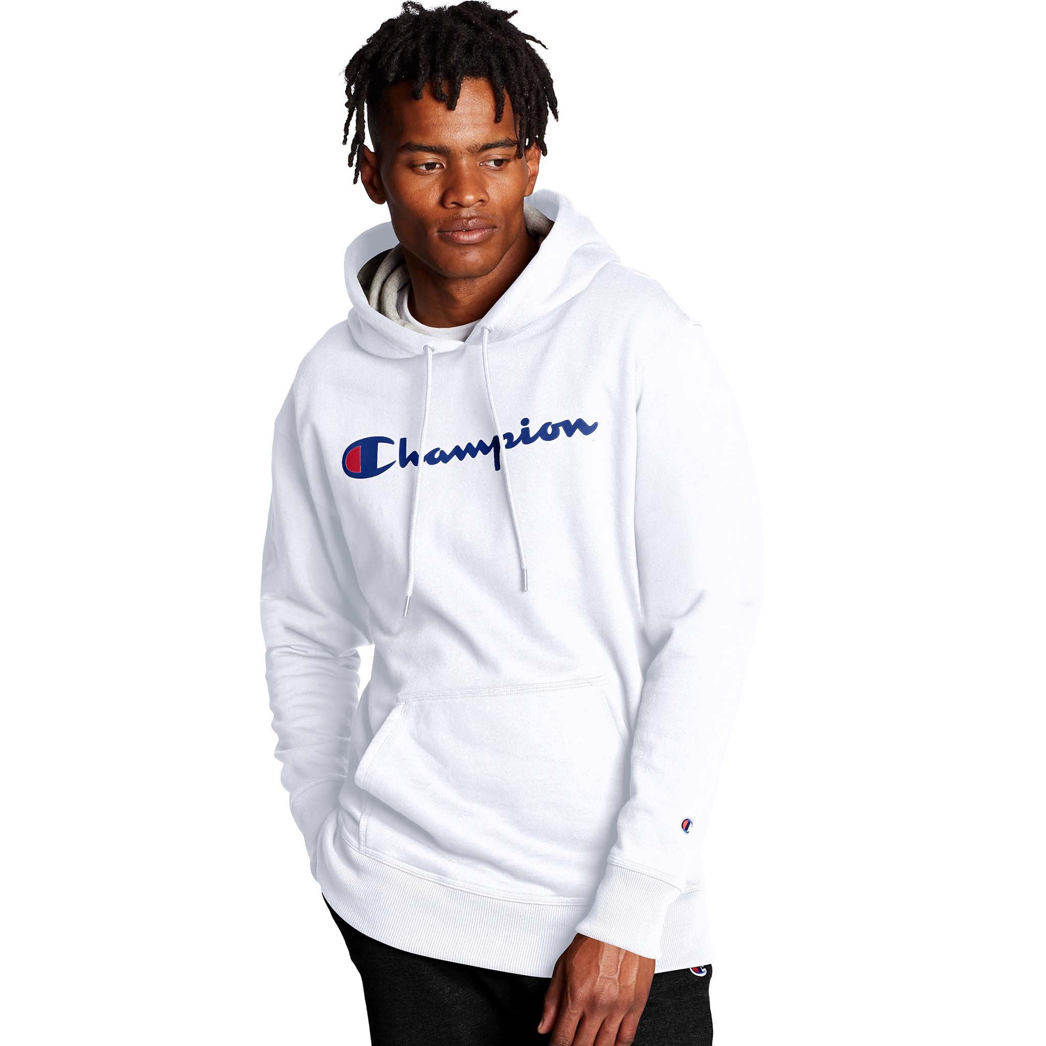 Champion Powerblend Graphic Hoodie sweatshirt a capuche avec logo pour homme - Image 7