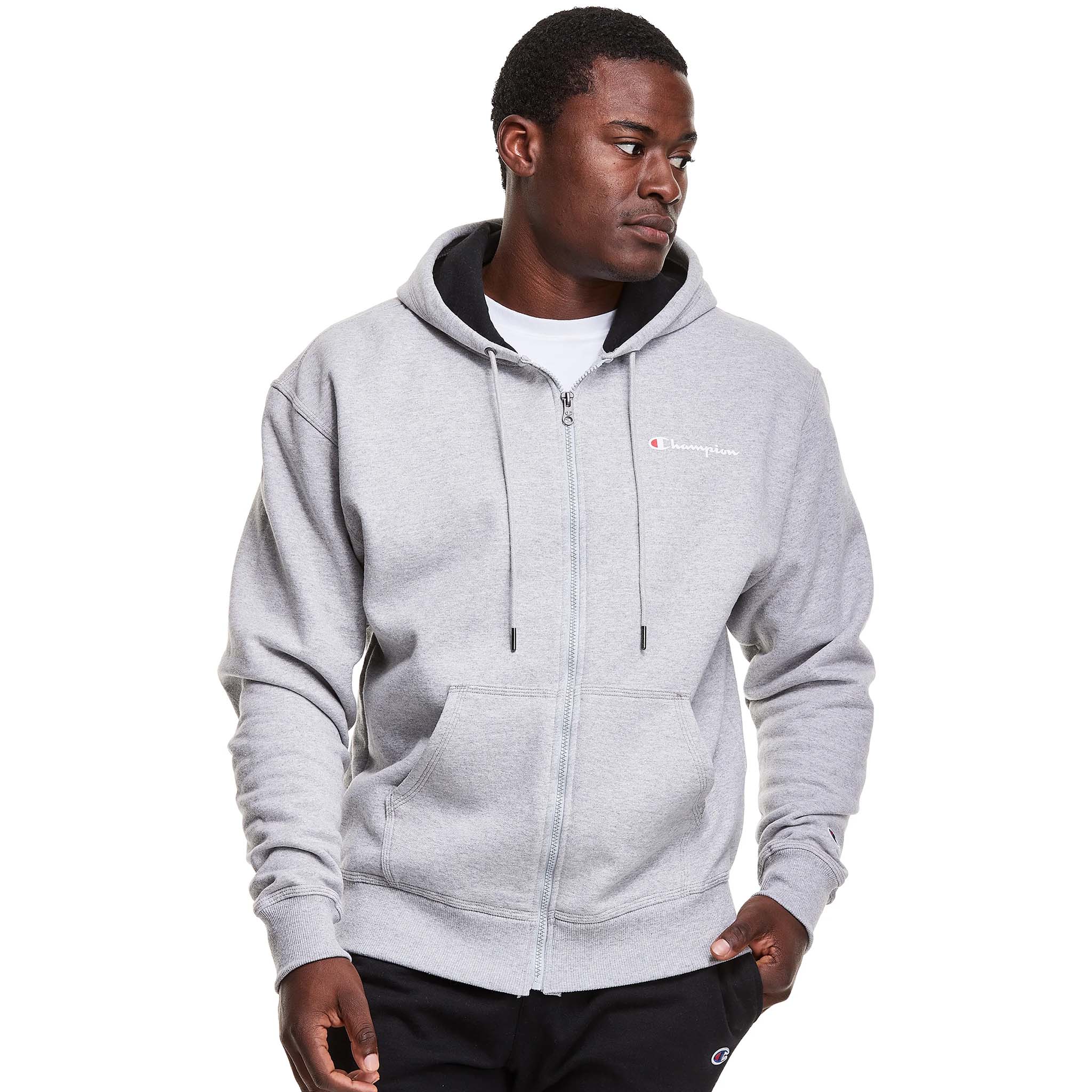 Champion Powerblend Graphic Hoodie sweatshirt à capuche et à zip homme