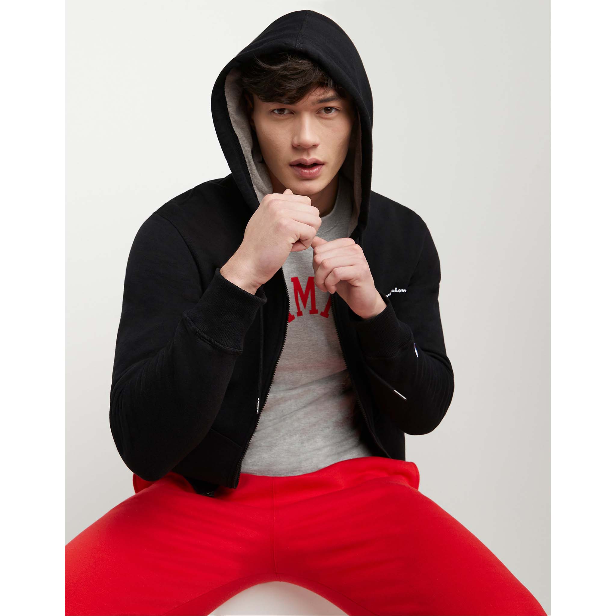 Champion Powerblend Graphic Hoodie sweatshirt à capuche et à zip homme - Image 9