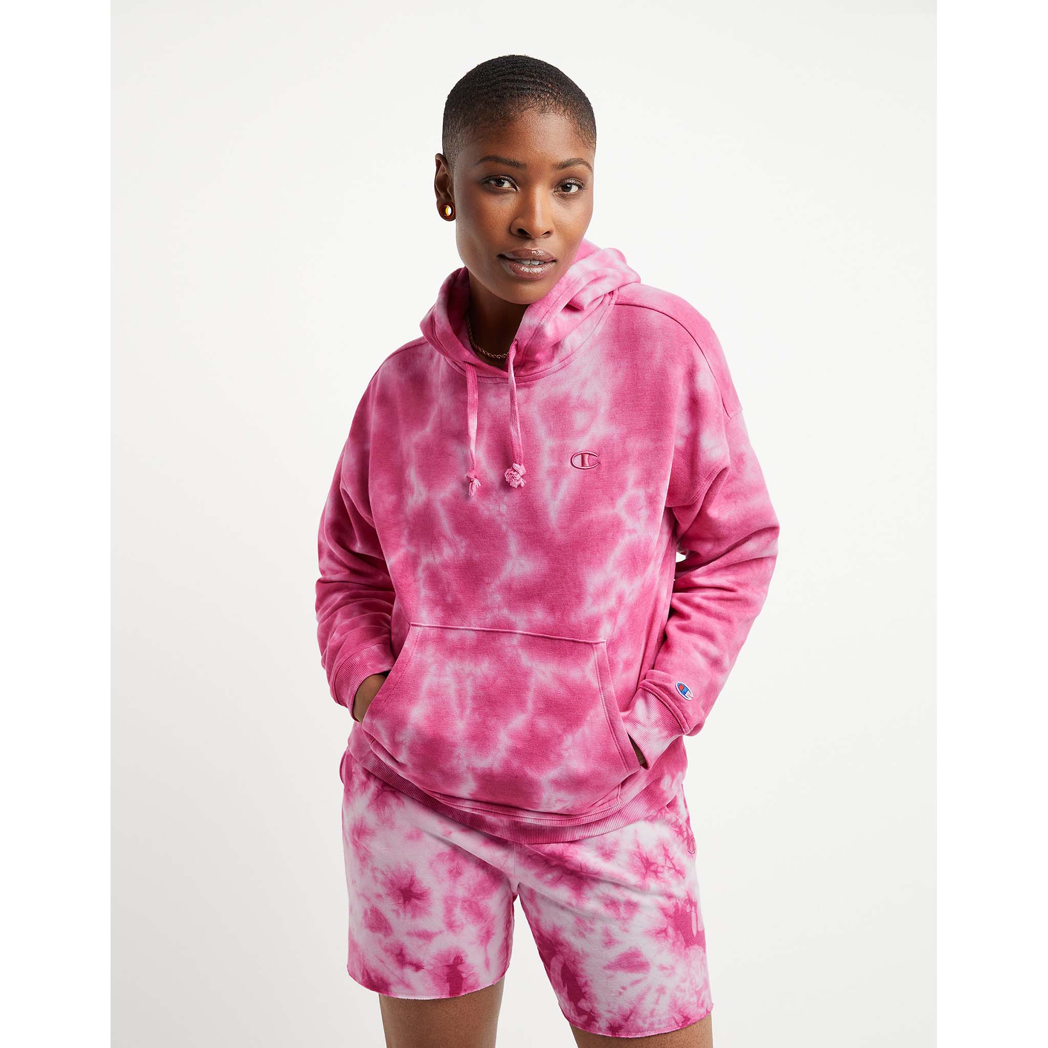 Champion Relaxed Fleece Dye Hoodie sweat à capuche pour femme