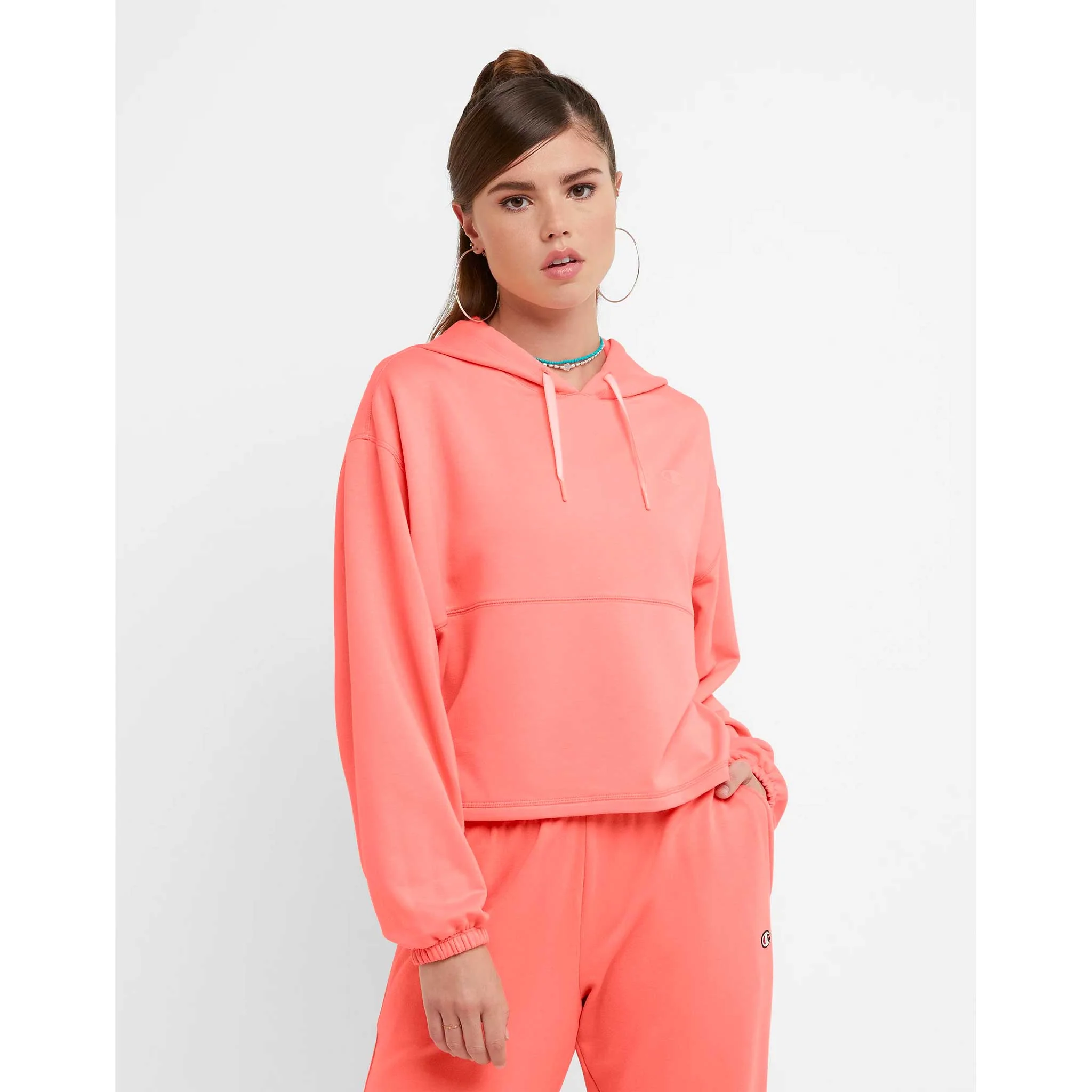 Champion Soft Touch chandail court à capuchon pour femme