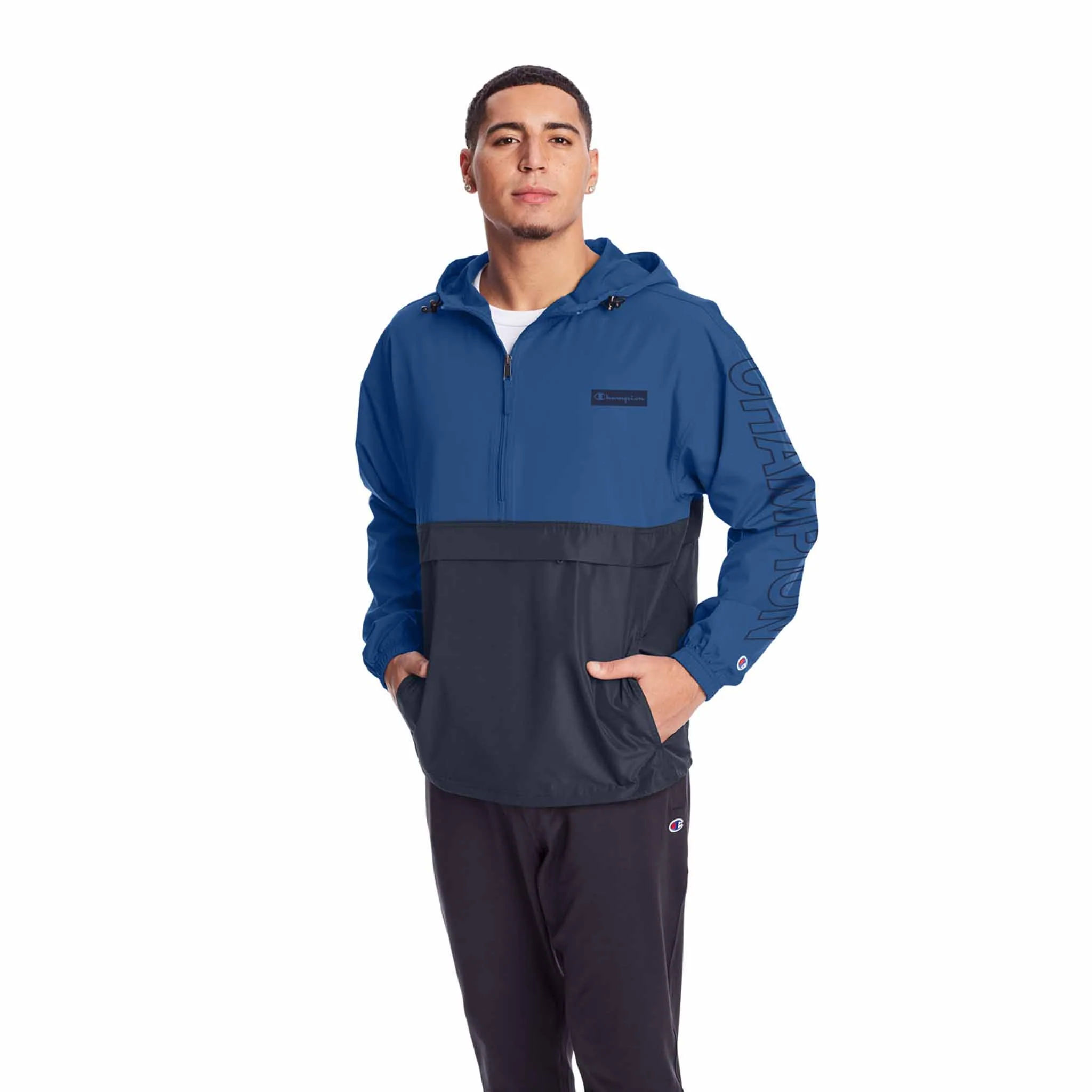 Champion Stadium Colorblock Packable Jacket manteau de pluie à enfiler pour homme - Image 4