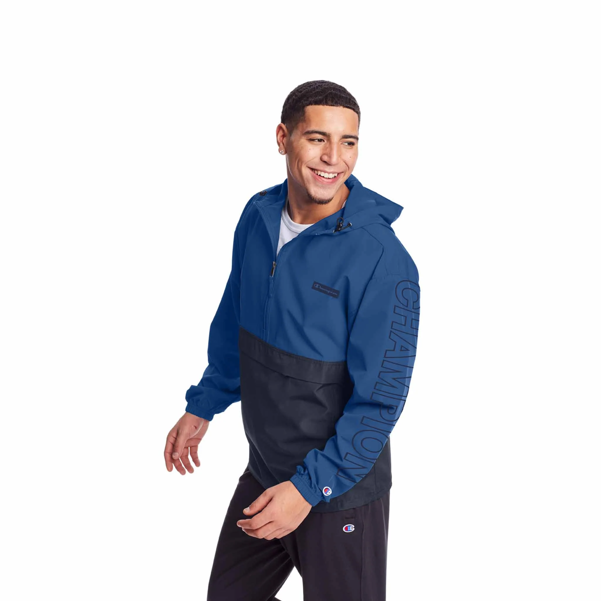 Champion Stadium Colorblock Packable Jacket manteau de pluie à enfiler pour homme - Image 5