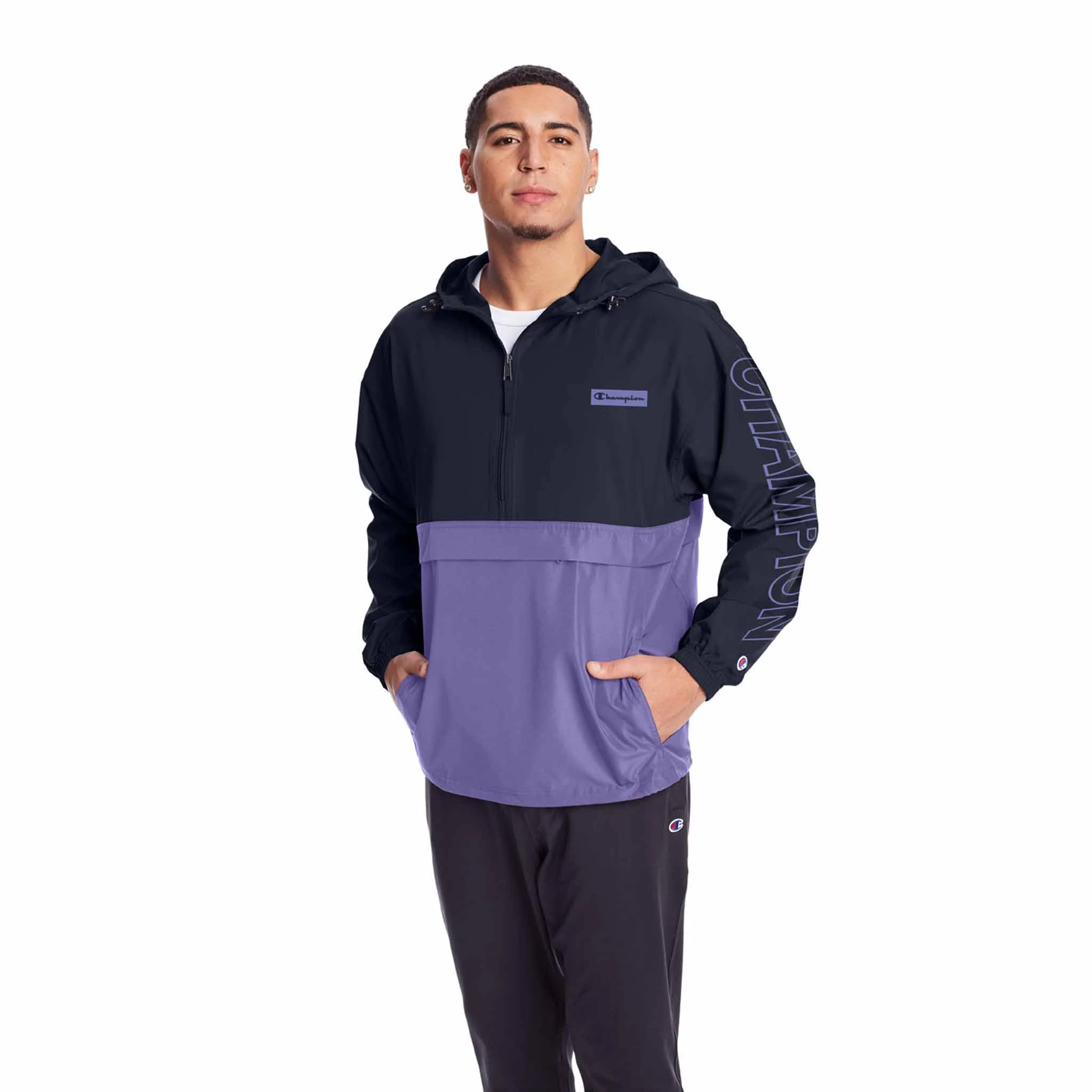 Champion Stadium Colorblock Packable Jacket manteau de pluie à enfiler pour homme - Image 7