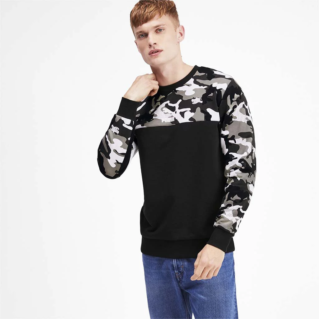 Chandail col rond molletonné Puma Classic Crew Placement pour homme - Image 2