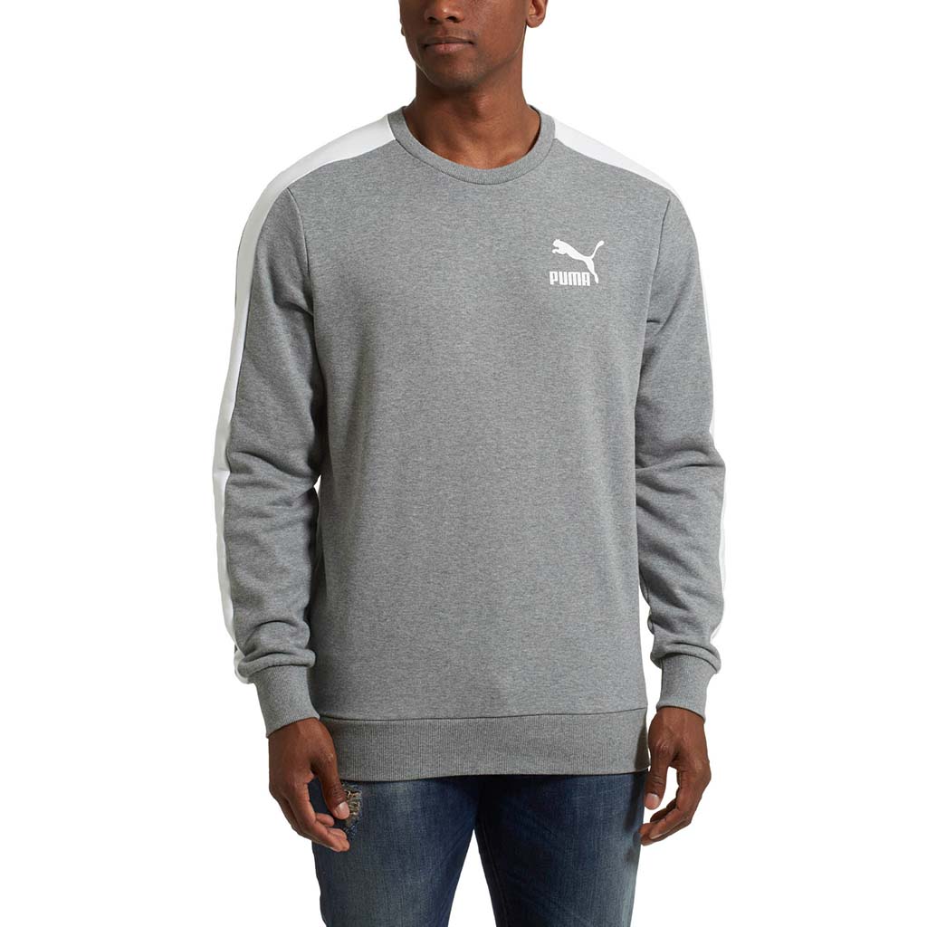 Chandail en molleton Puma Classic T7 Logo Crew pour homme - Image 4