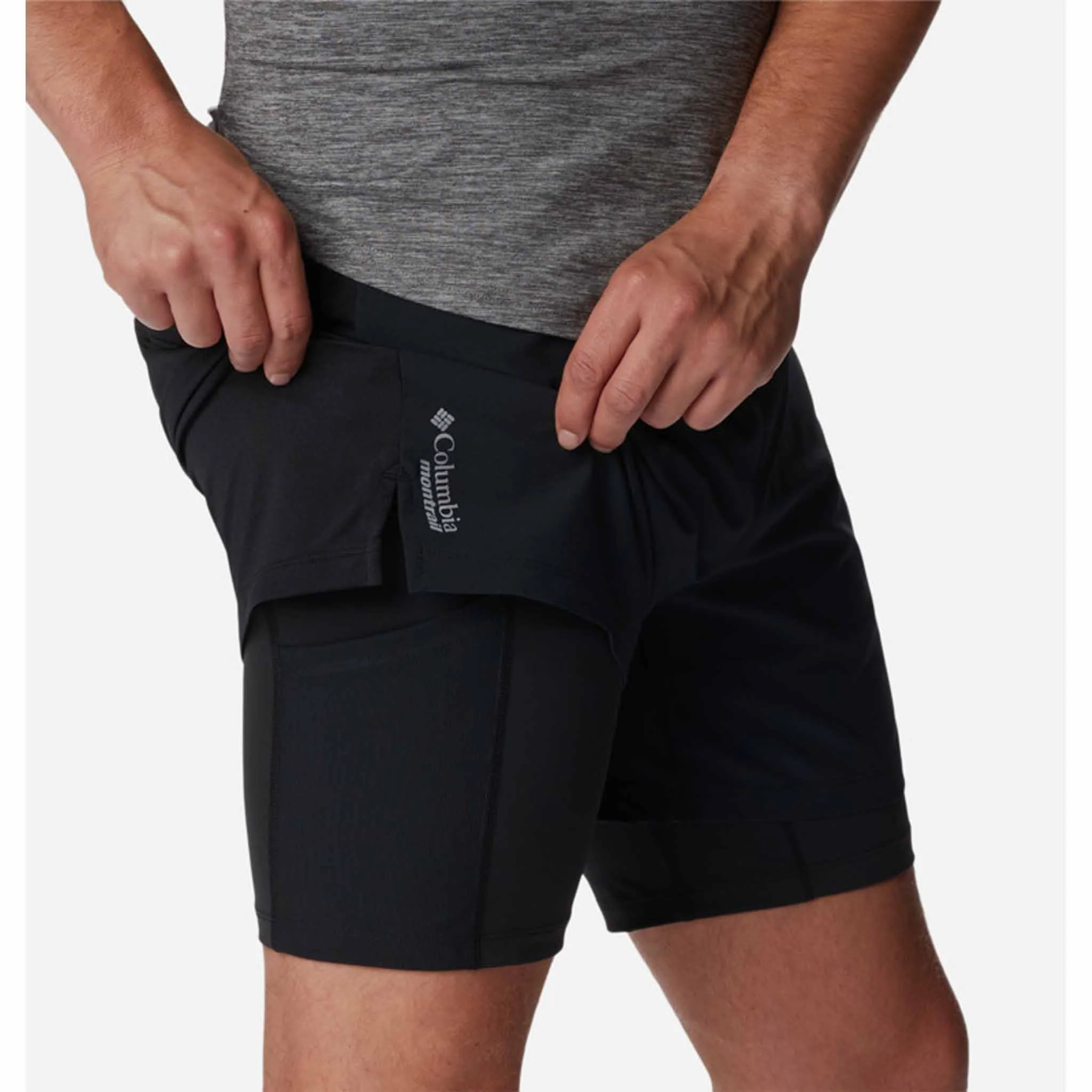 Columbia Endless Trail 2-in-1 Short avec cuissard intégré pour homme - Image 2
