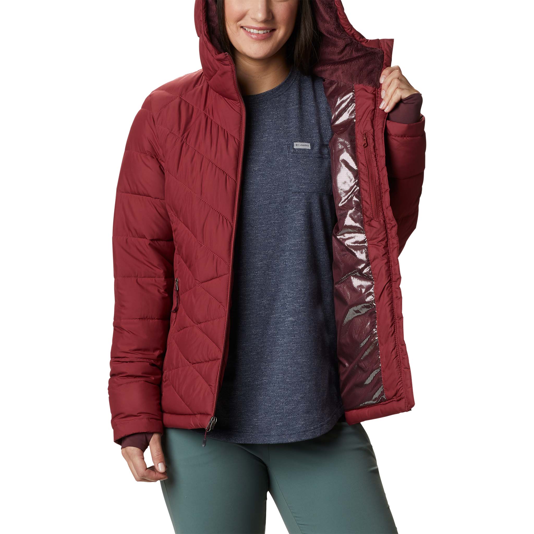 Columbia Heavenly Hooded Jacket manteau d'hiver avec capuchon pour femme - Image 9